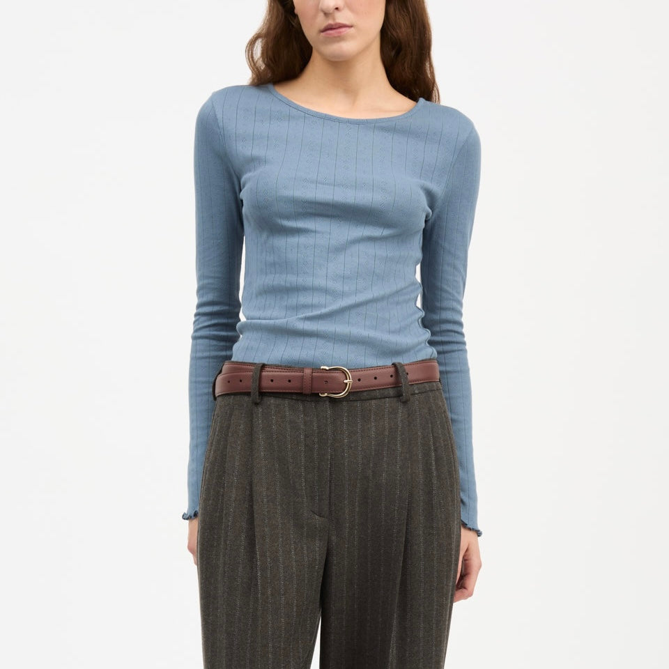 Edie Blouse, Faded Blue