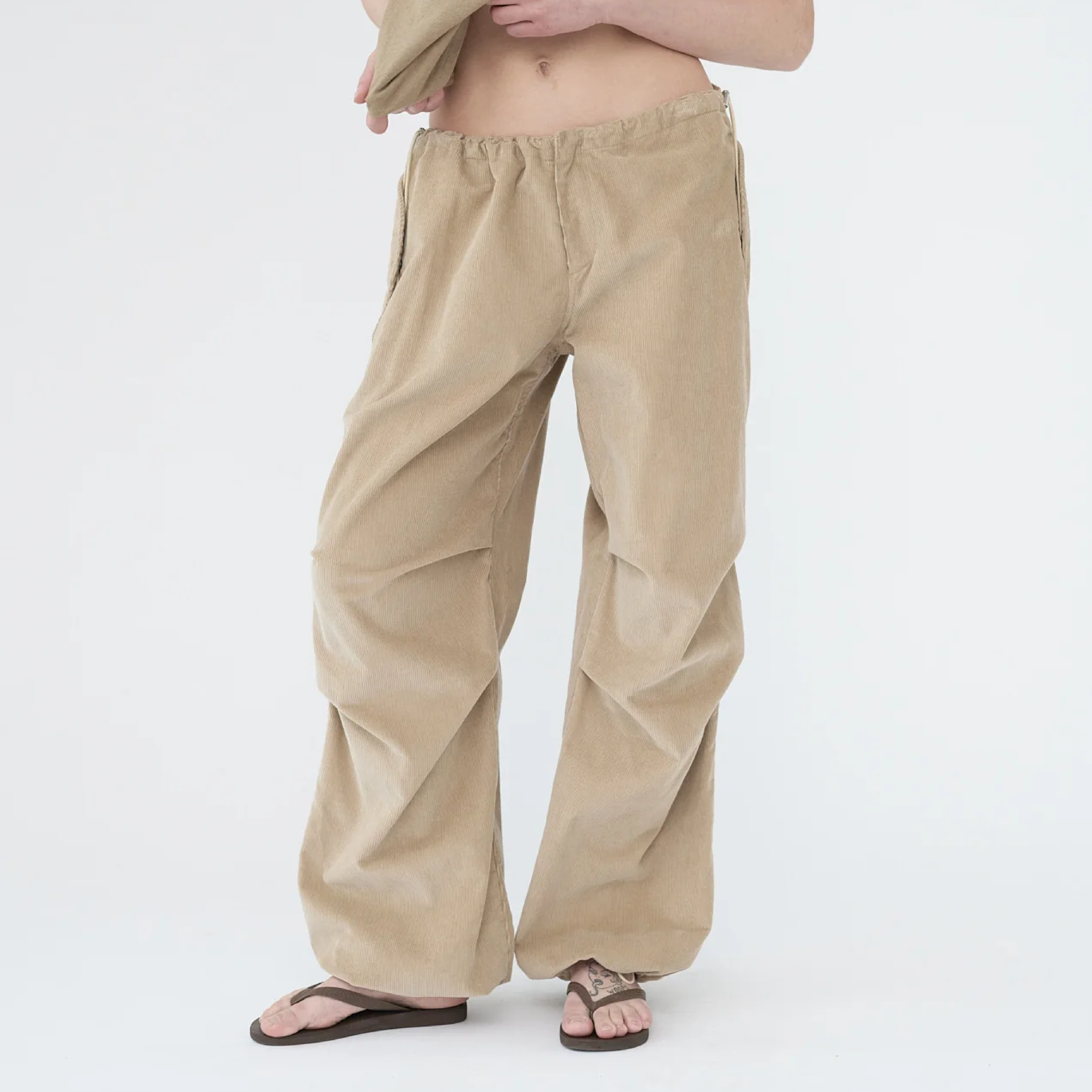 Baby Corduroy Ufo Pants, Beige