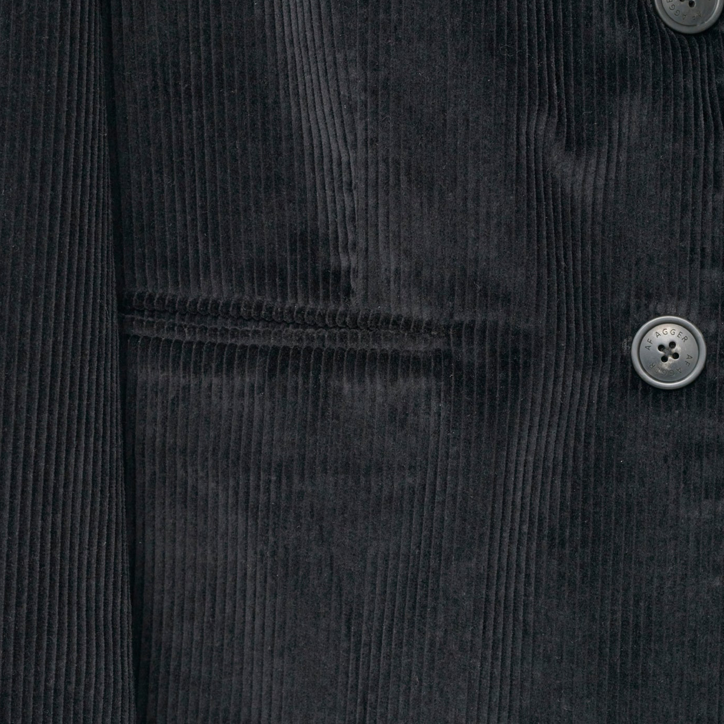 Corduroy Straight Blazer, Black