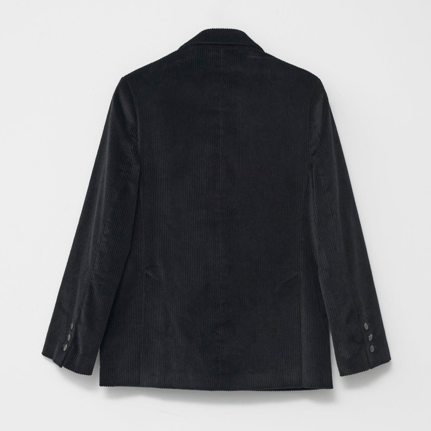 Corduroy Straight Blazer, Black