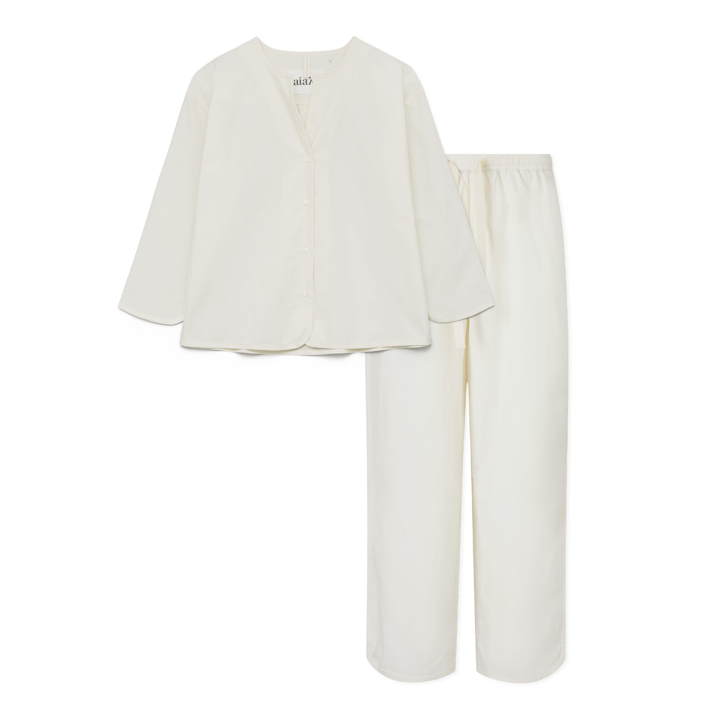 Pyjamas Poplin, Pure Ecru