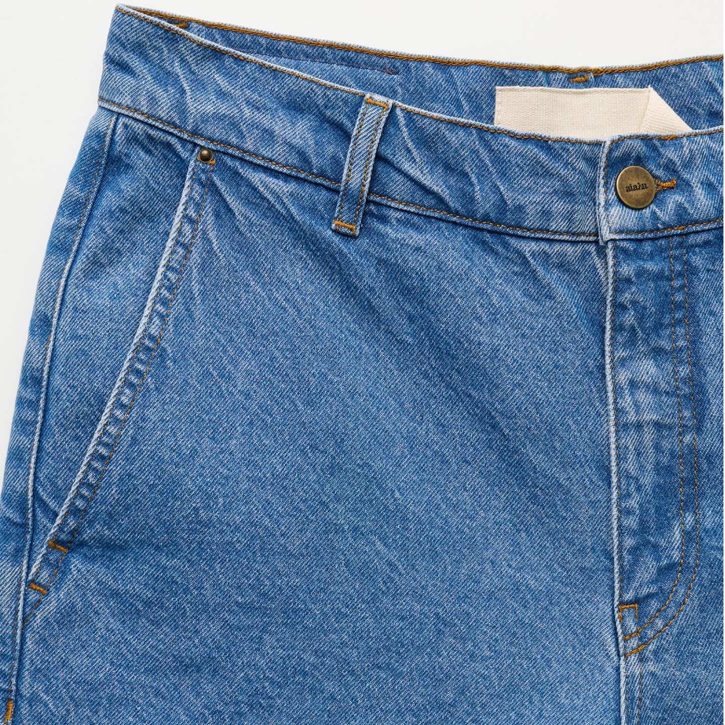 Carlo Denim Shorts, Clear Blue