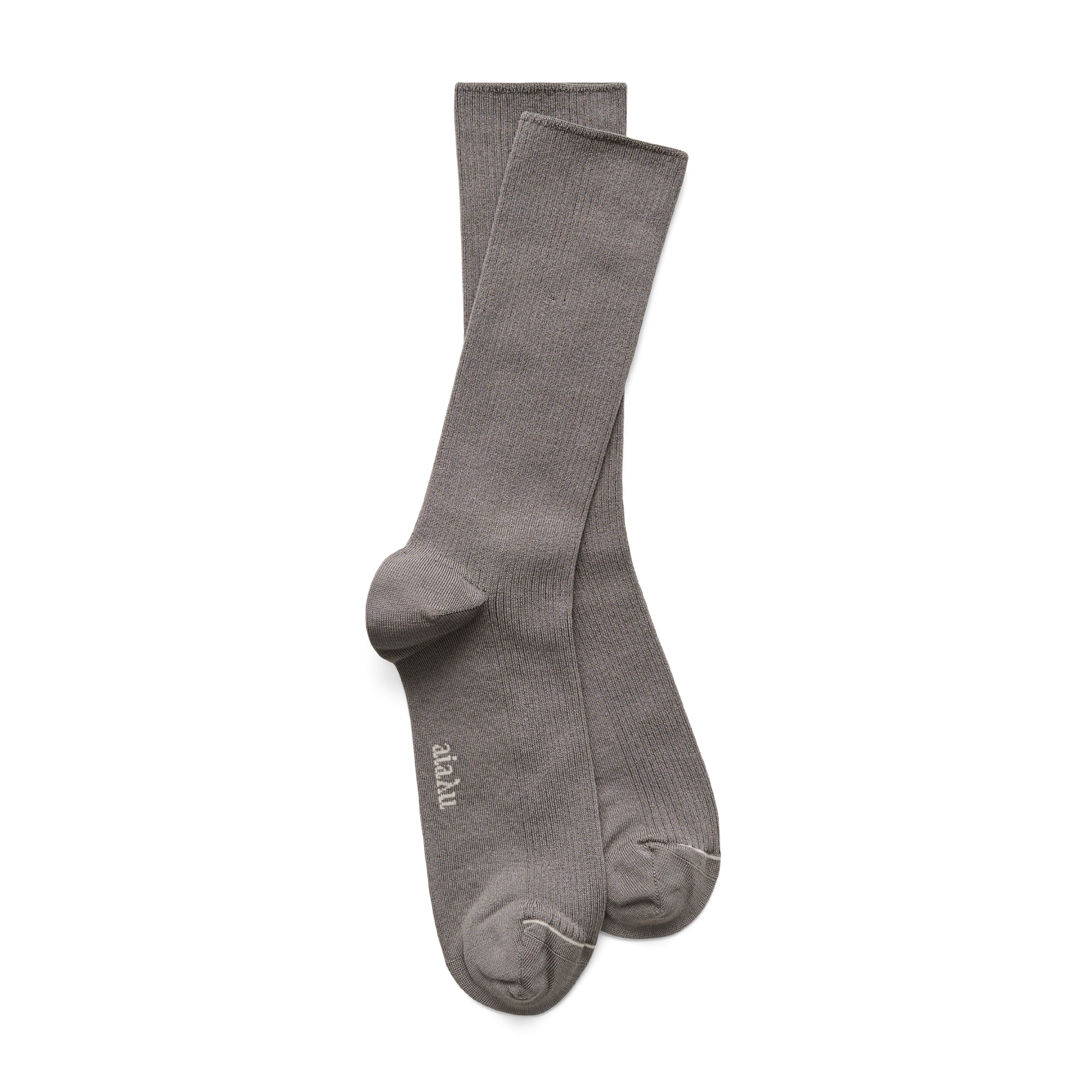 Cotton Rib Socks, Steel