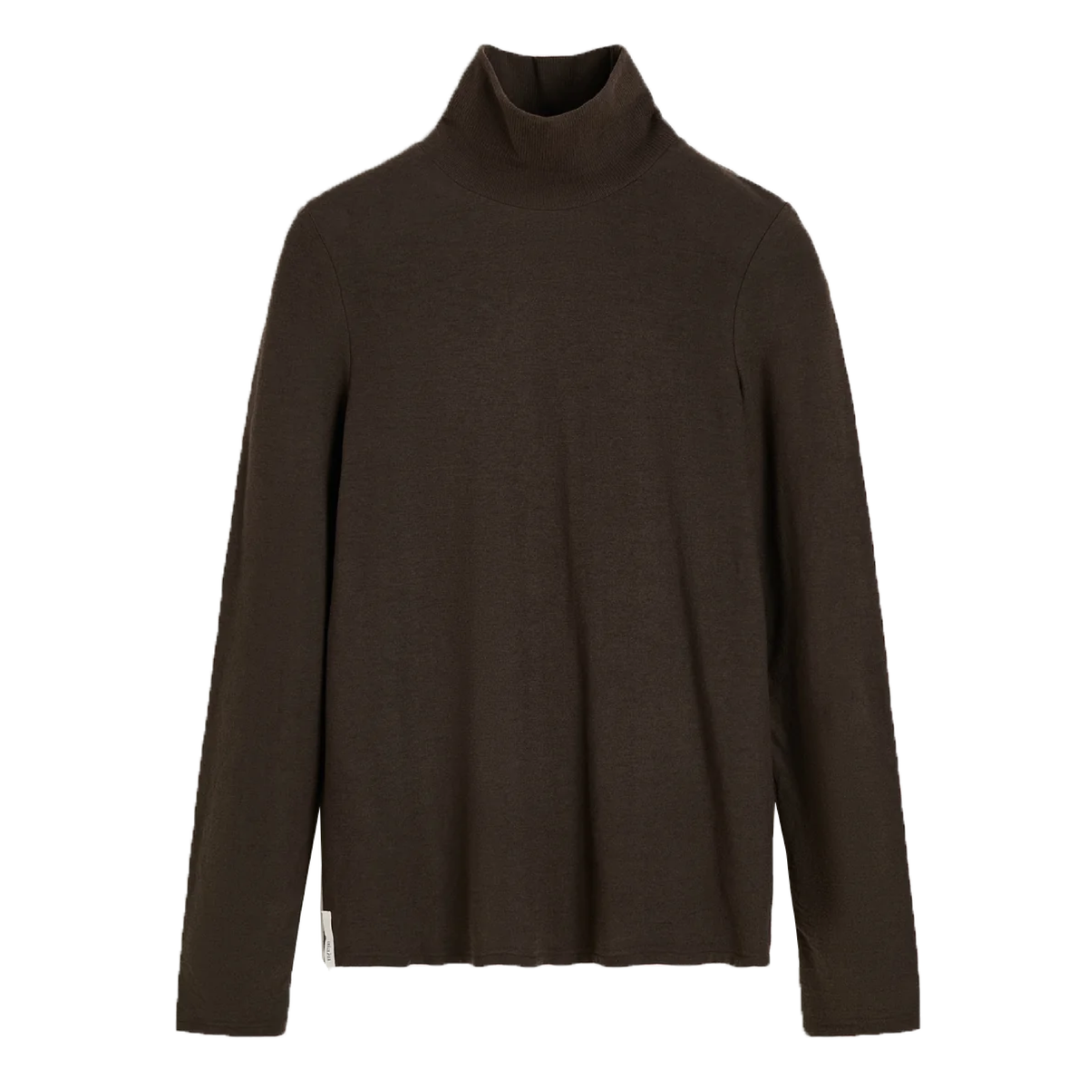 Gentle Turtleneck, Dark Brown
