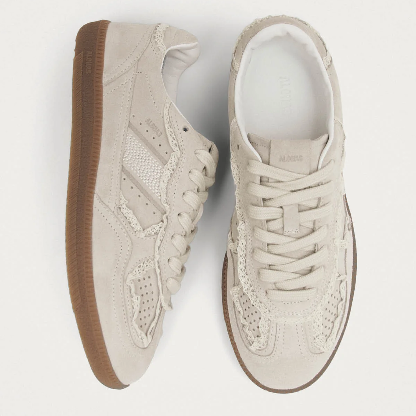 Tb. 490 Leather Sneakers, Crochet Cream