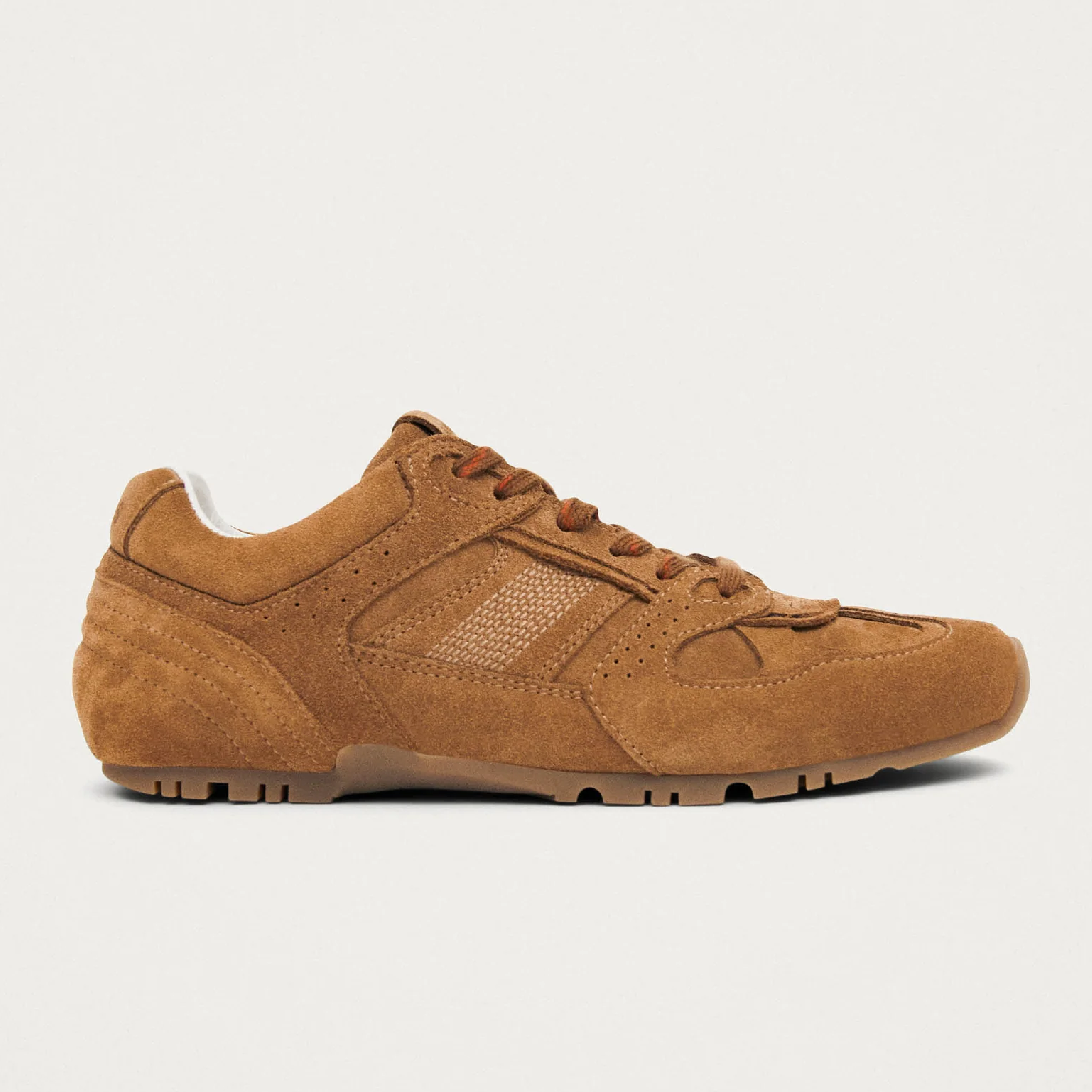 Tb. 56 Leather Sneakers, Suede Tan