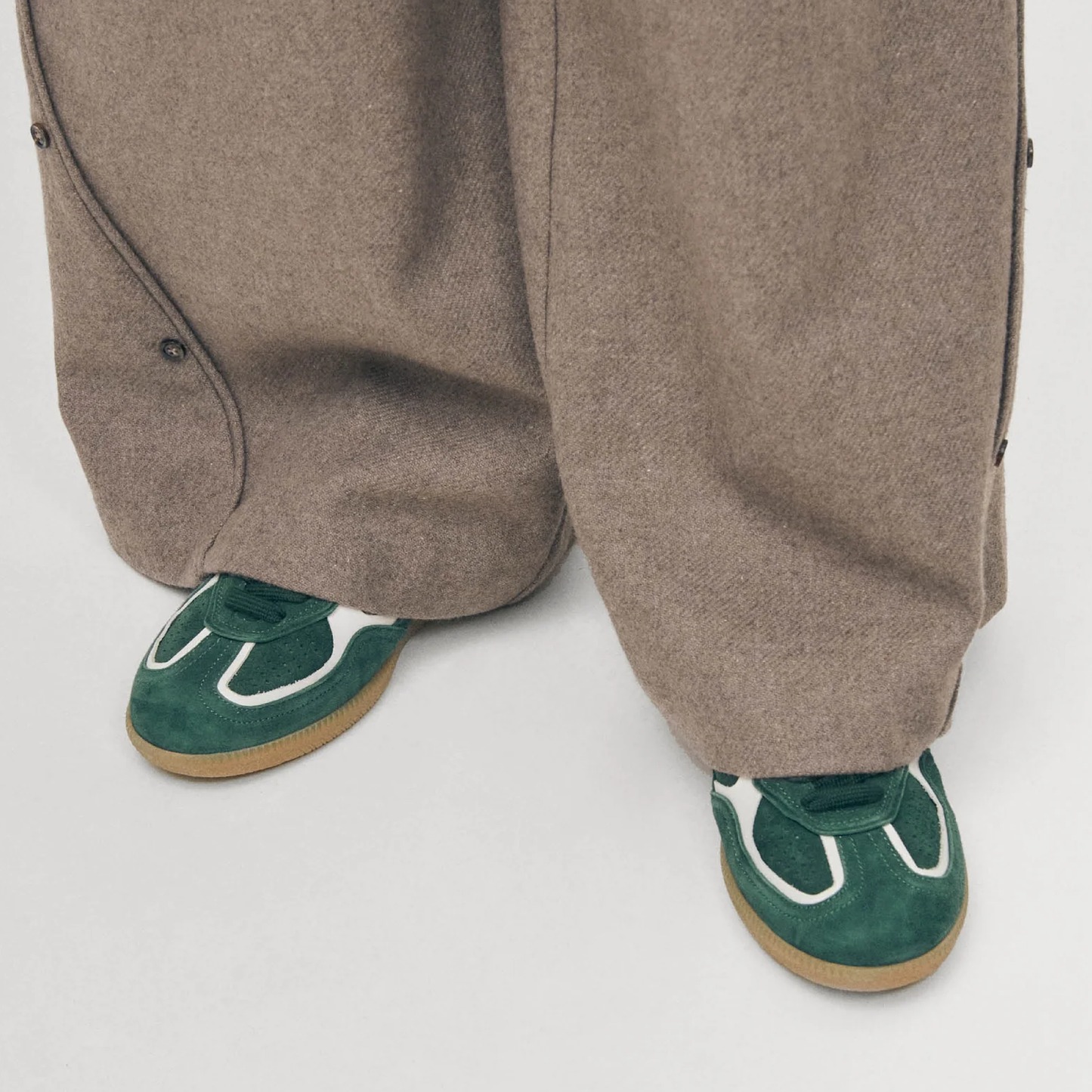 Tb. 490 Leather Sneakers, Rife Forest Green