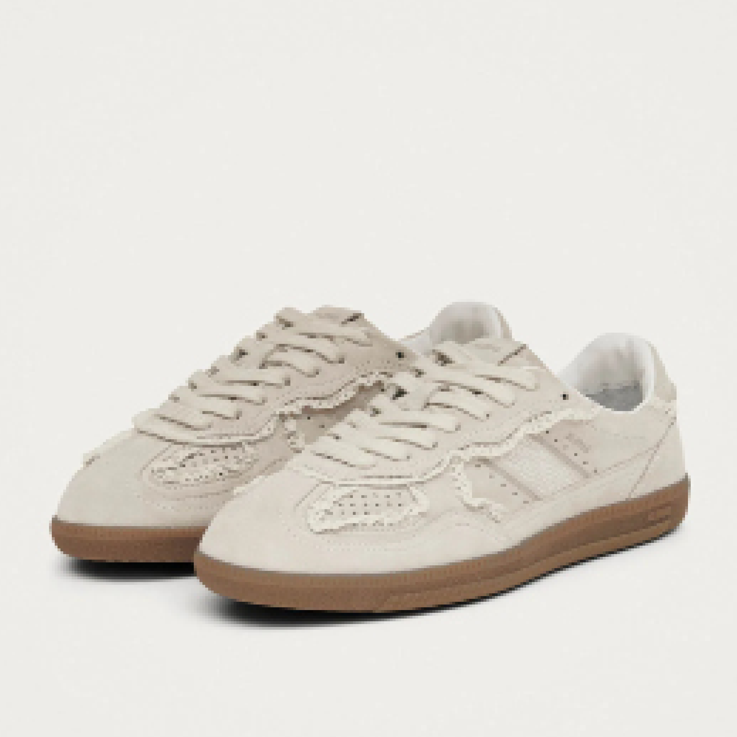 Tb. 490 Leather Sneakers, Crochet Cream
