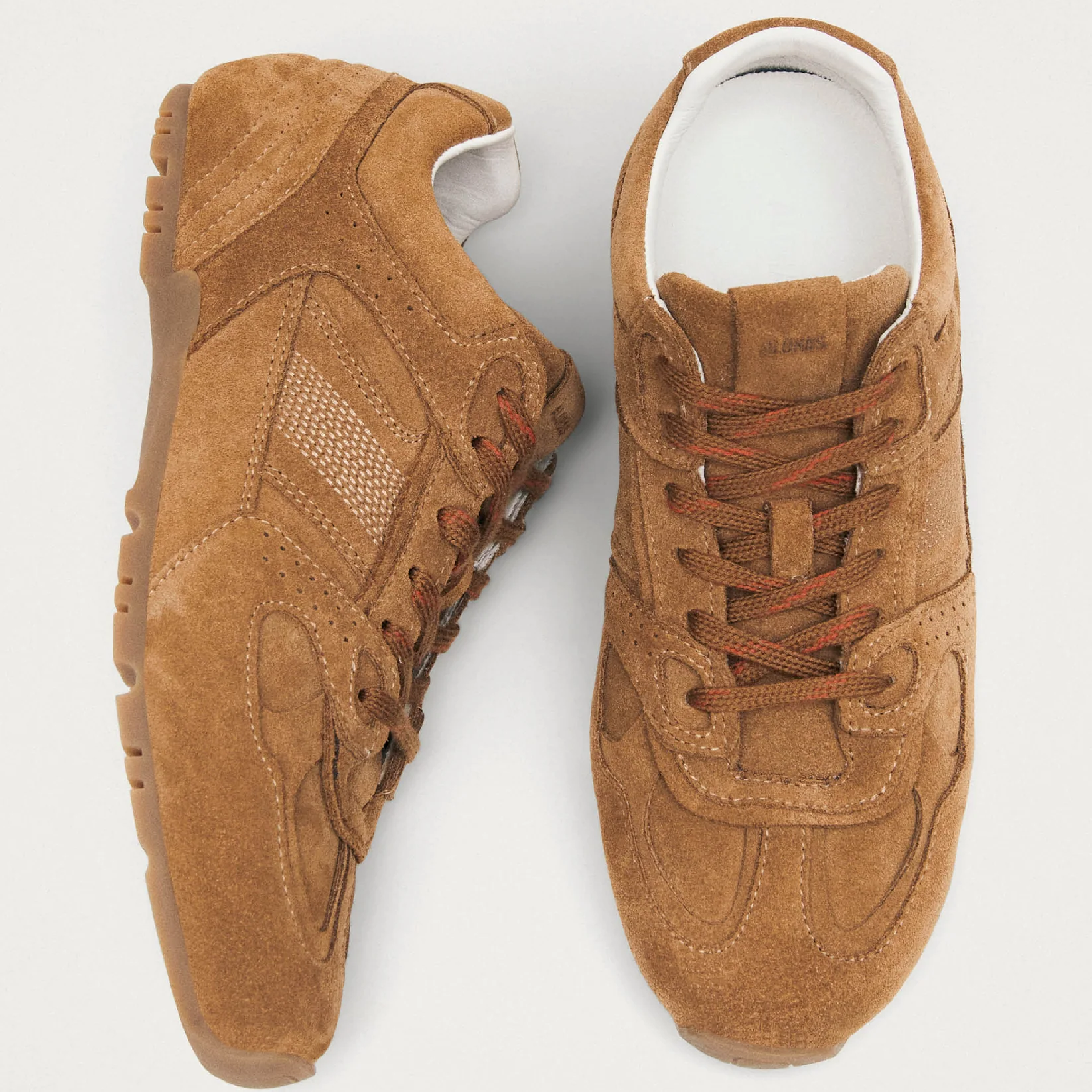 Tb. 56 Leather Sneakers, Suede Tan