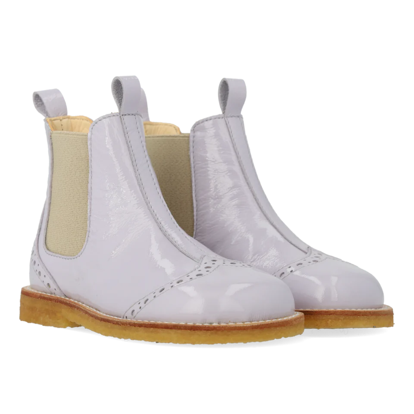 Chelsea Støvle, Lilac/Beige