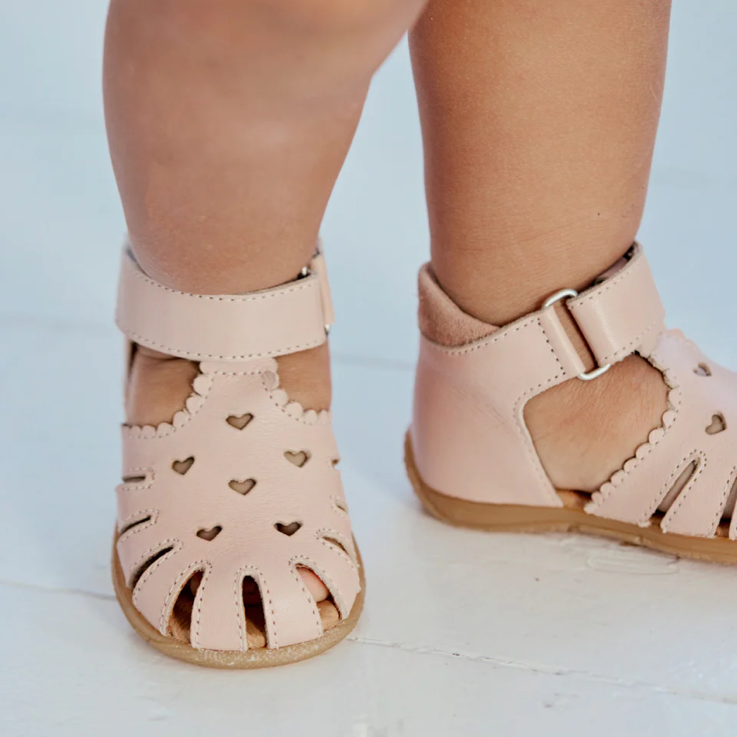 Prewalker Sandal Med Velcrolukning, Rosebud