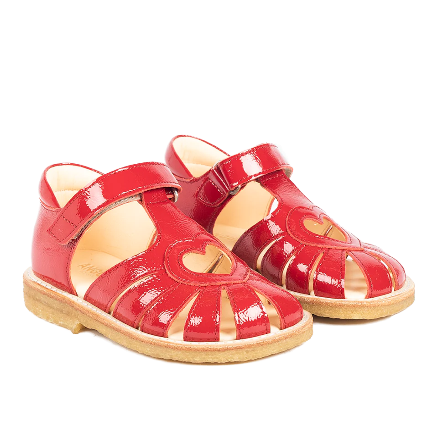 Begynder Sandal Med Velcrolukning, Red