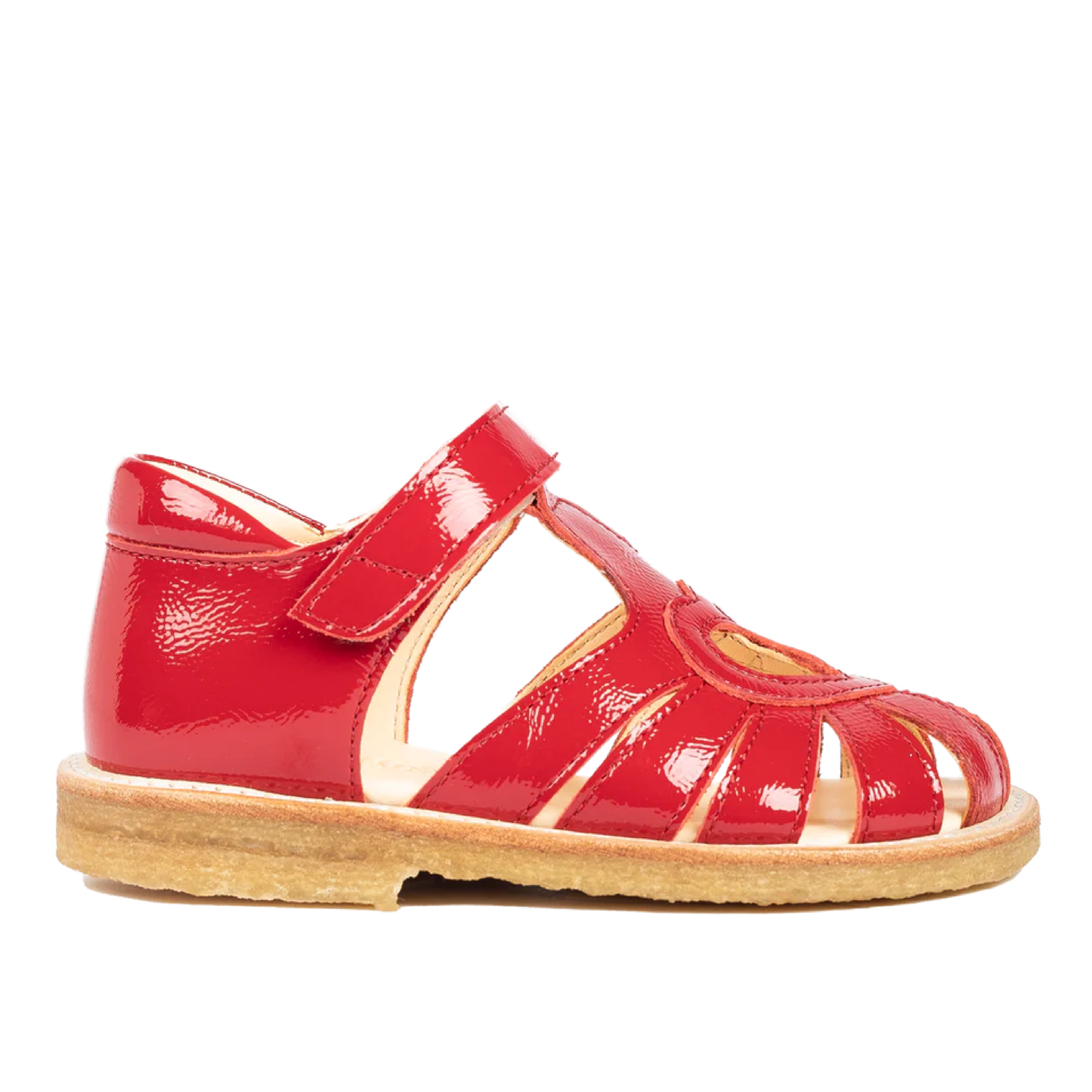 Begynder Sandal Med Velcrolukning, Red