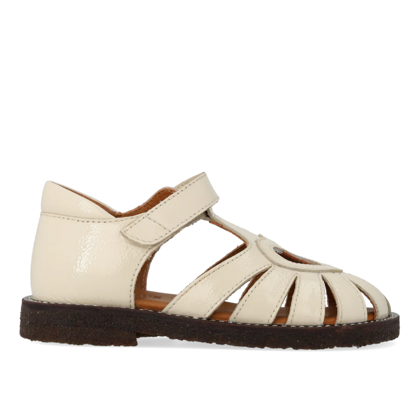 Hjertesandal Med Velcrolukning, Buttermilk