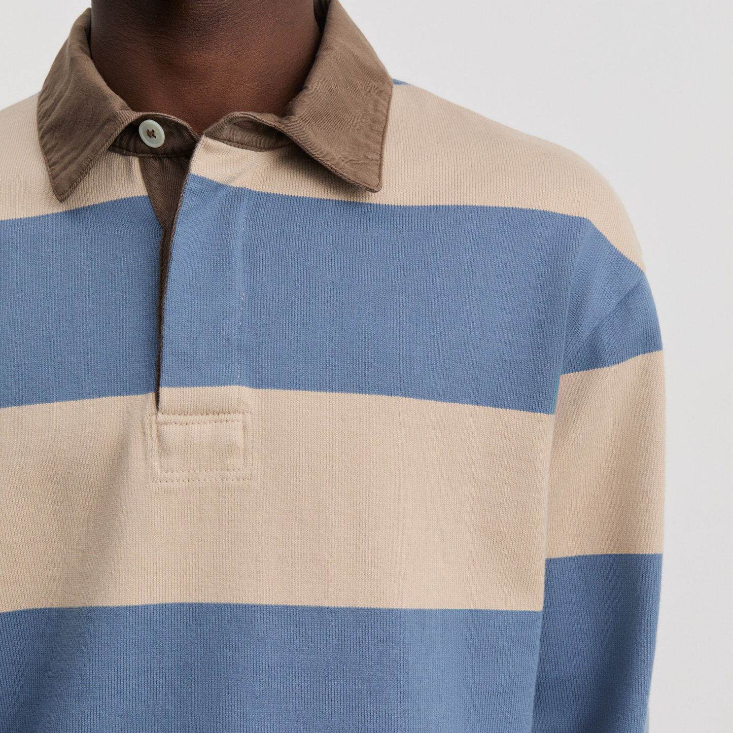 Another Rugby Polo 1.0, Blue Sand Stripe