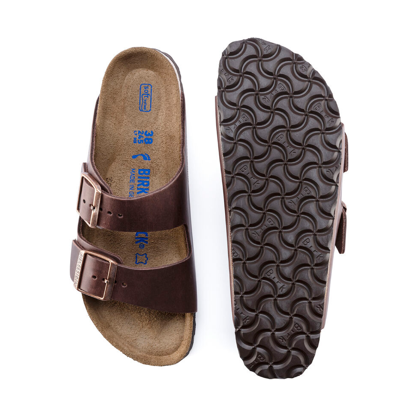Arizona Soft Footbed Oiled Leather Sandaler, Habana
