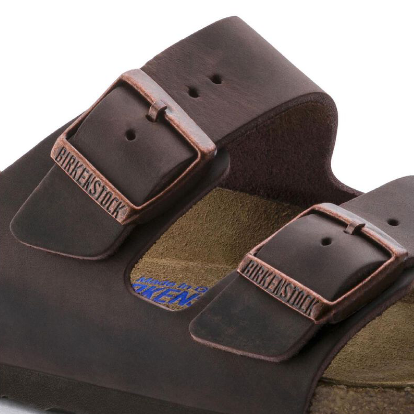 Arizona Soft Footbed Oiled Leather Sandaler, Habana