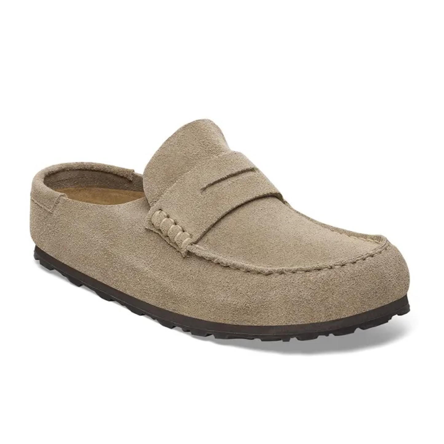 Naples Wrapped Suede Leather, Taupe