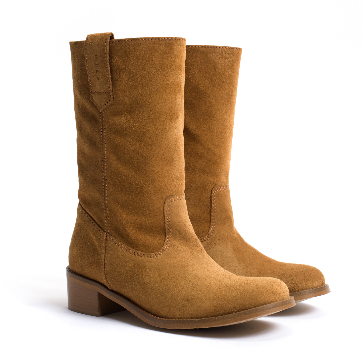 Julia Støvle, Calf Suede Dark tan