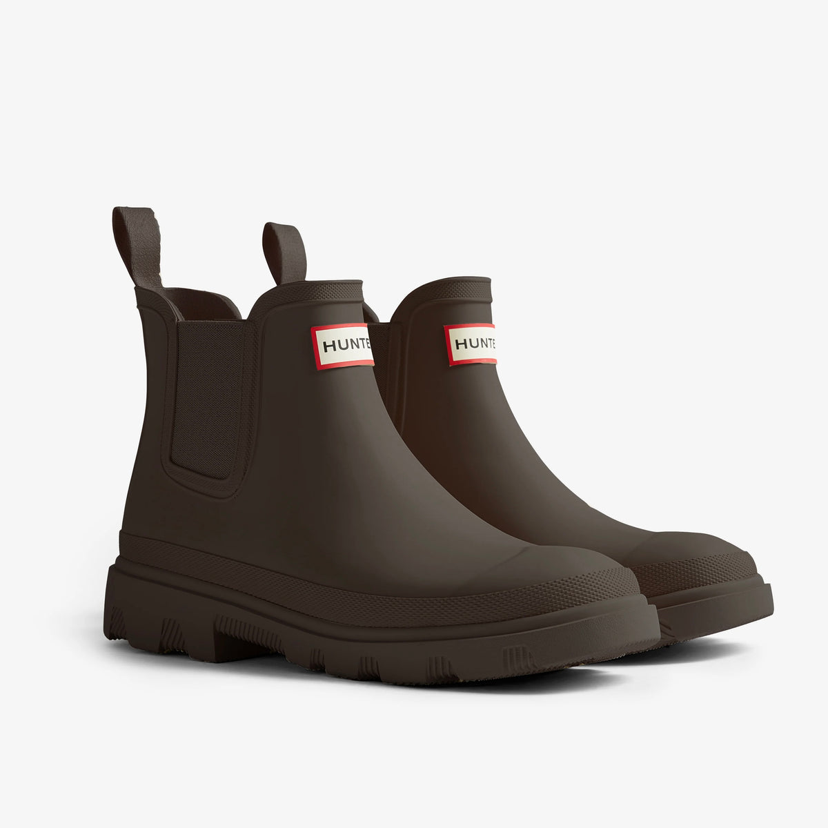 Unisex Downpour Chelsea Boot, Chocolate Brown