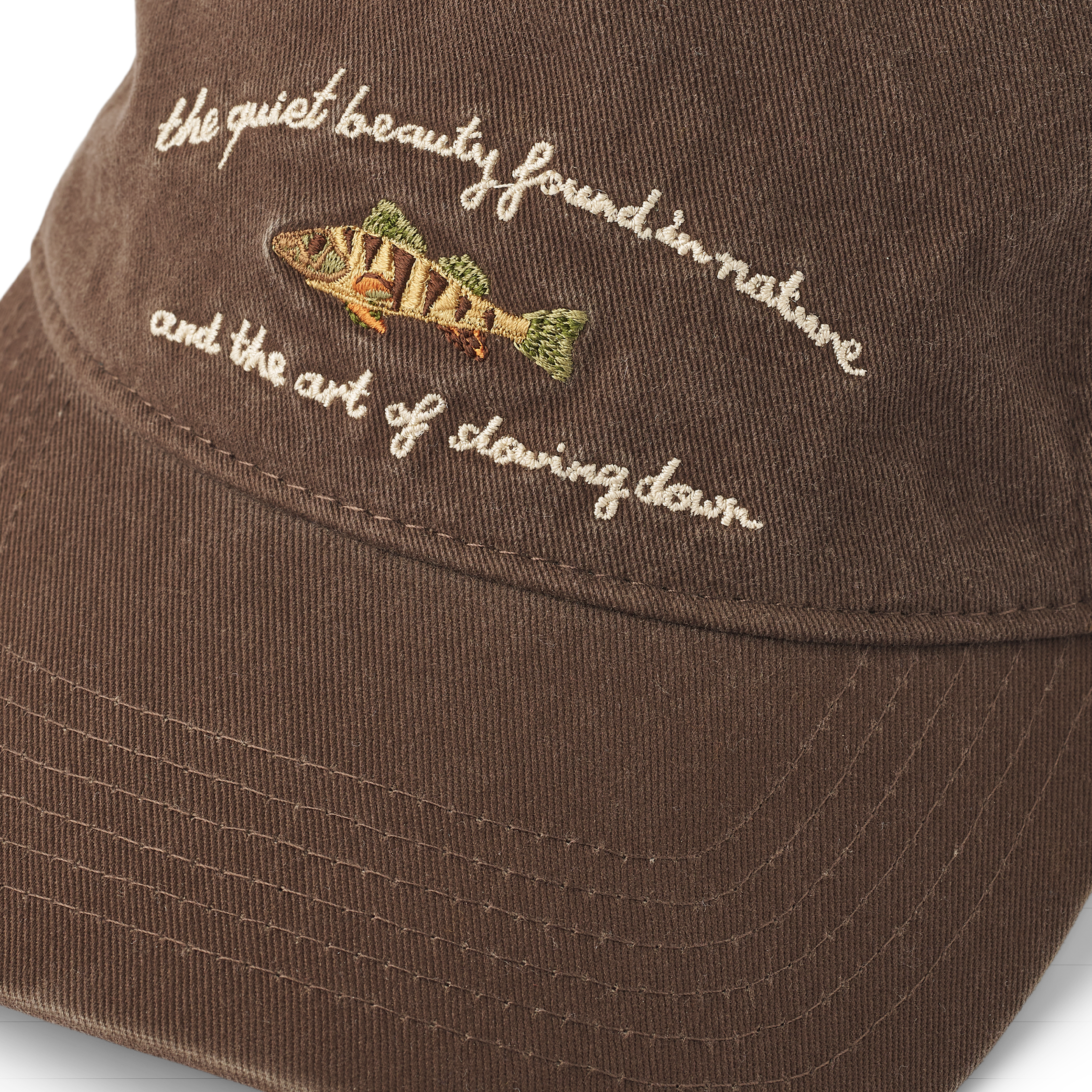 Fish Washed Cap, Dark Brown