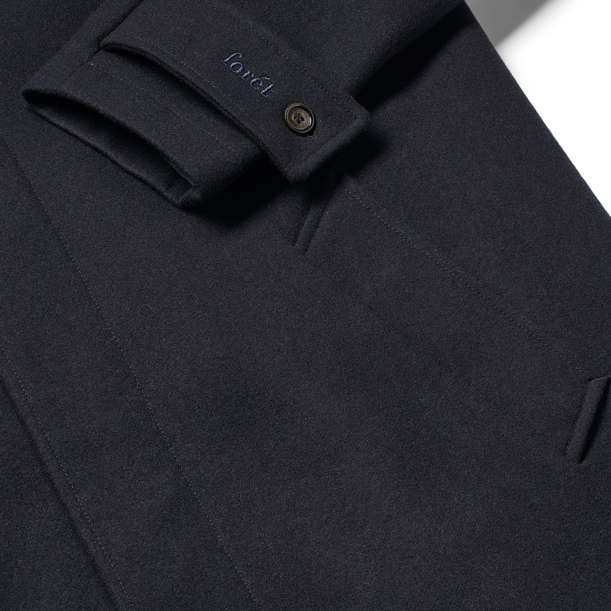 Pine Wool Coat, Navy