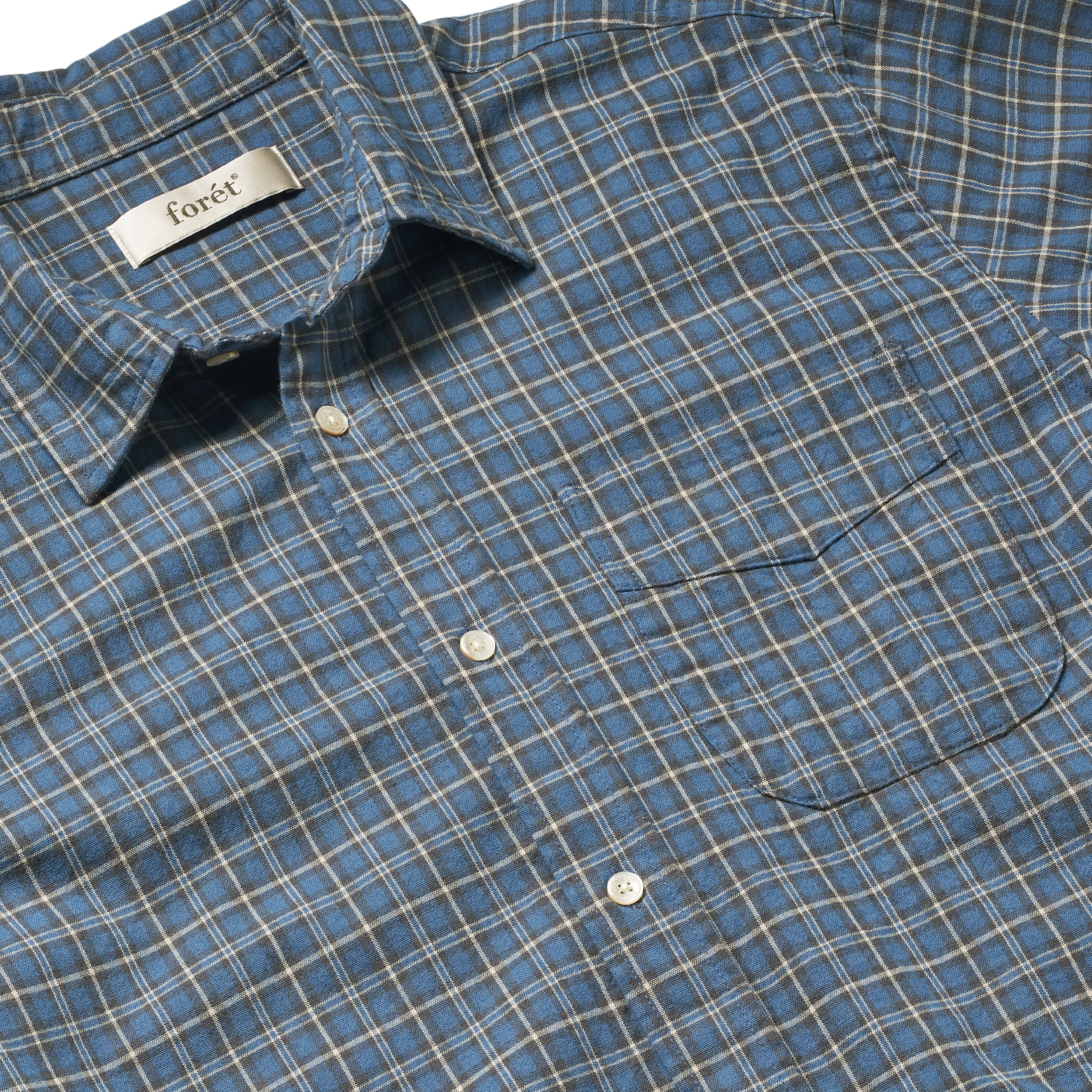 Ridge Regular Fit Flannel Shirt, Navy Check