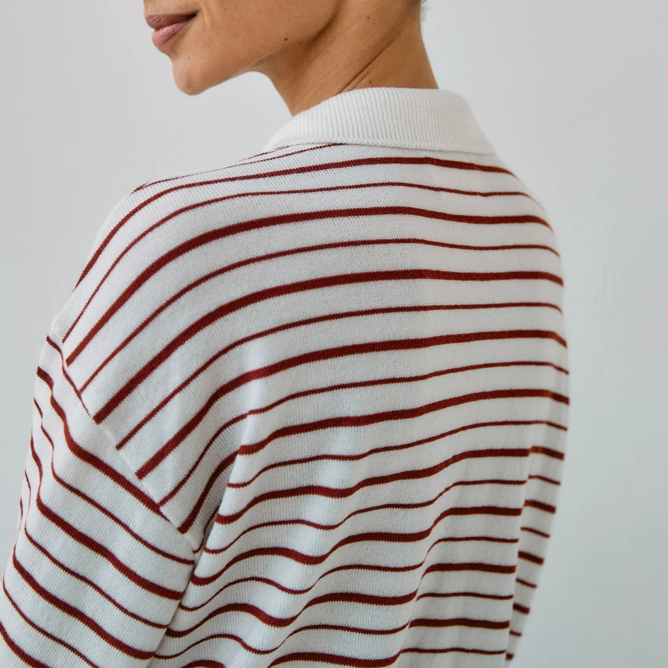 Ea Knit Stripe Polo