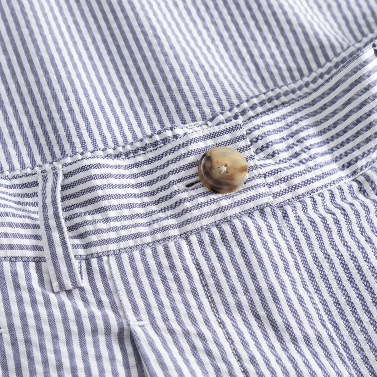 Pen Heavy Seersucker Stripe, Faded Blue Stripe