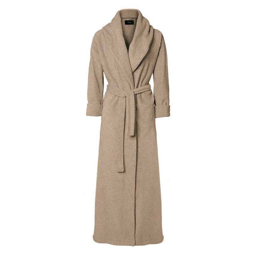 Mount Everest Fleece Bathrobe, Beige
