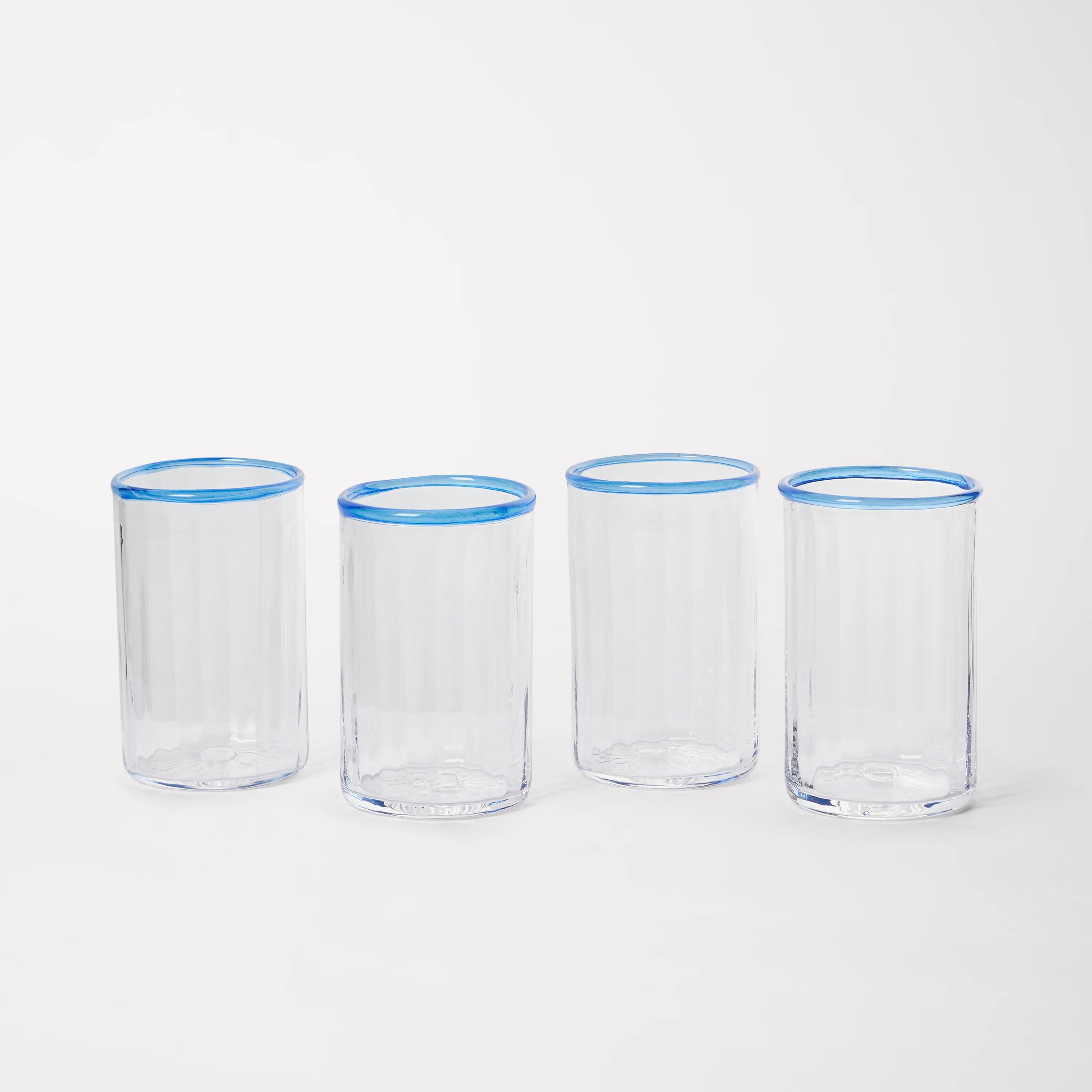 Peter Small Glass, Aquamarine (Sæt á 4)