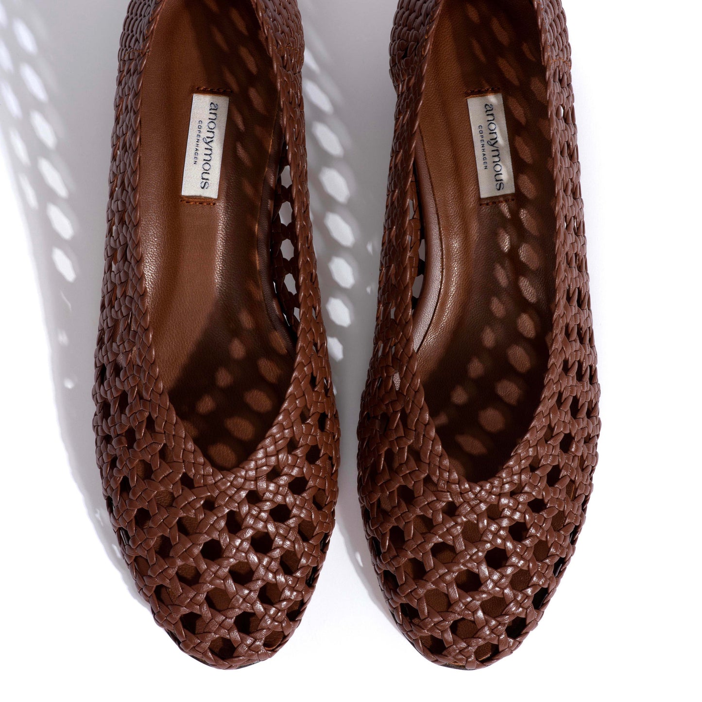 Sessi Hand-braided Ballerina, Chocolate