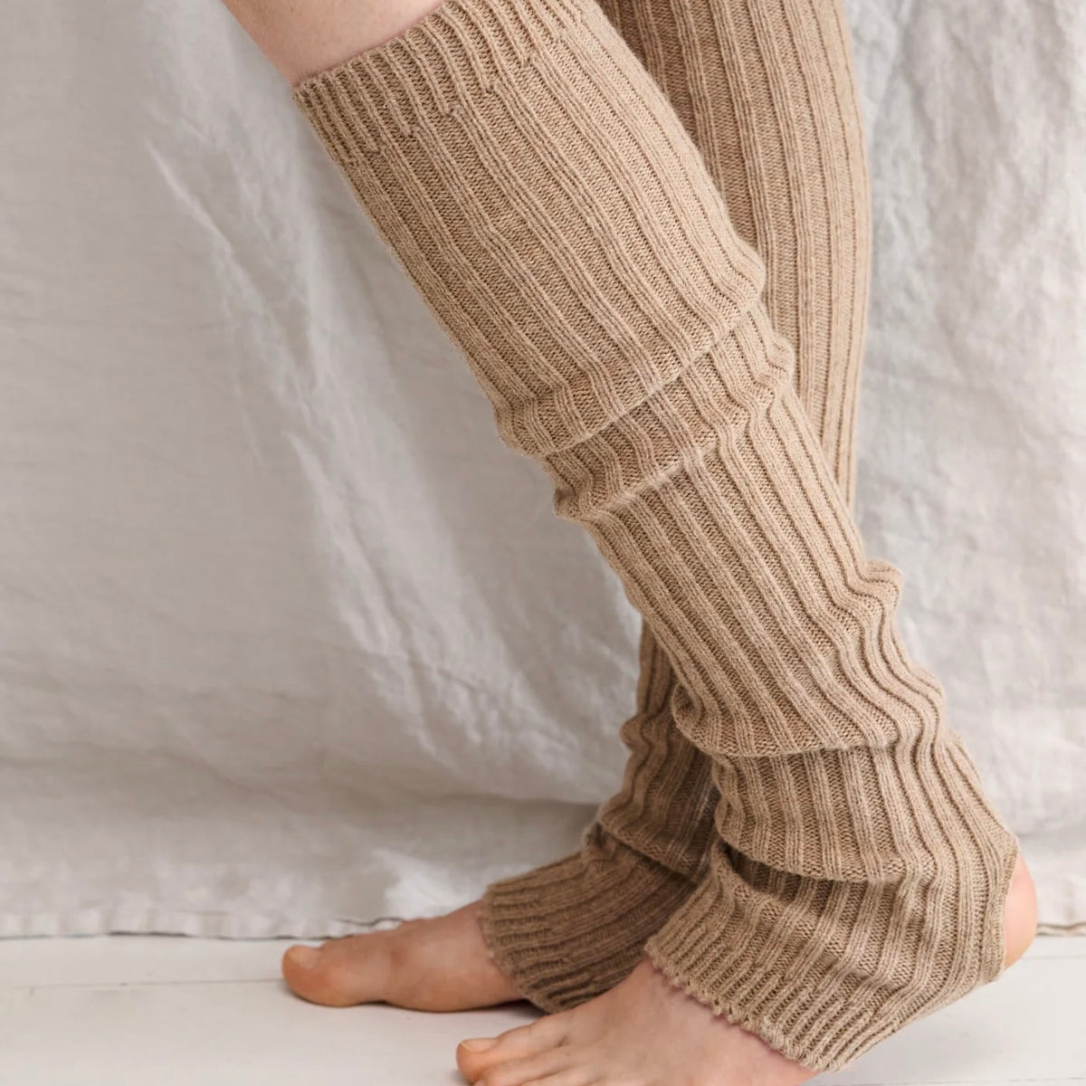 Legwarmers, Taupe Melange