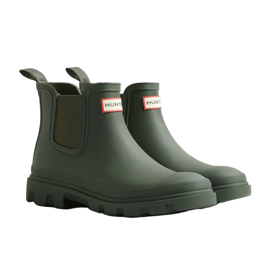 Unisex Downpour Chelsea Boot, Dark Olive