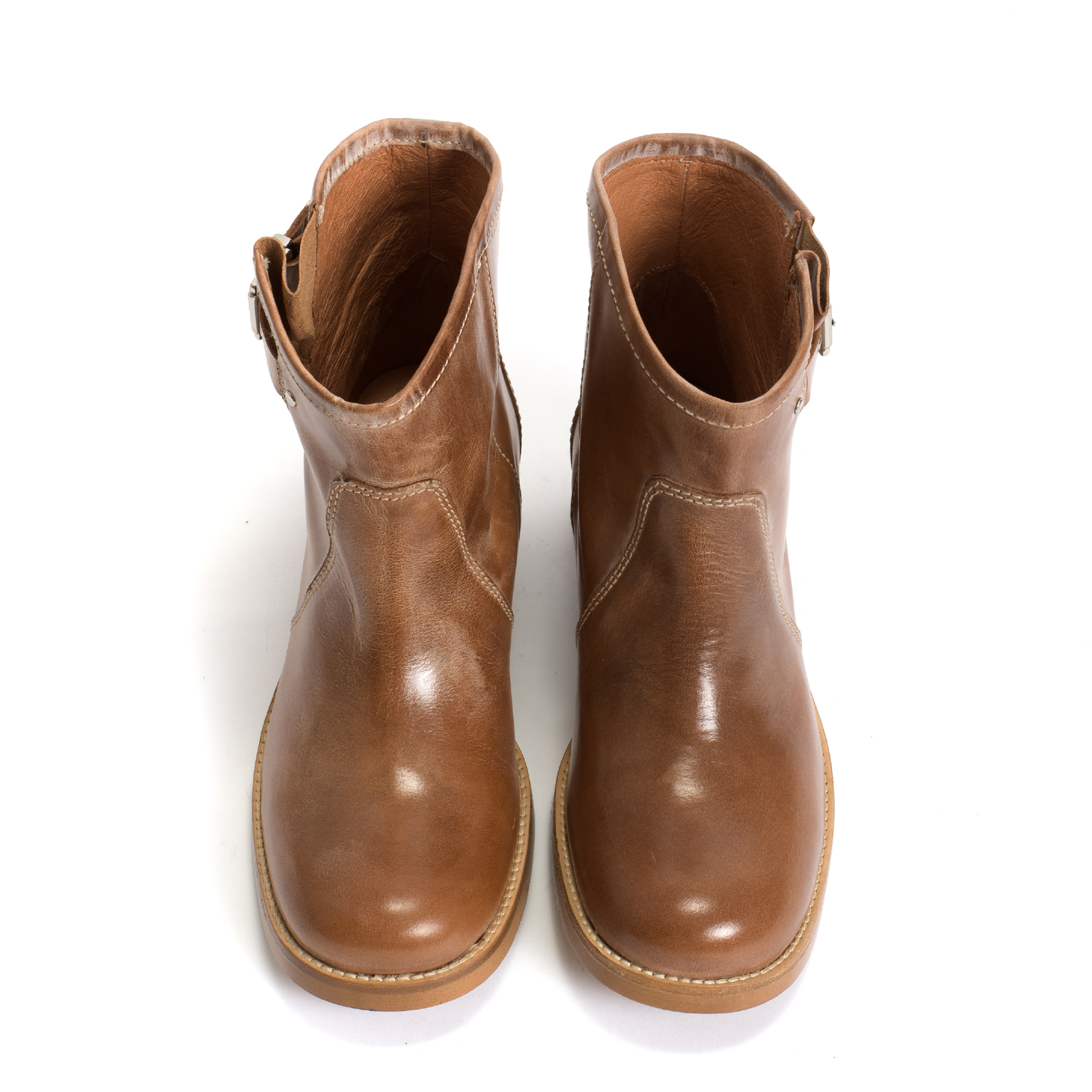 Hunter Buckle Støvle, Dark Tan