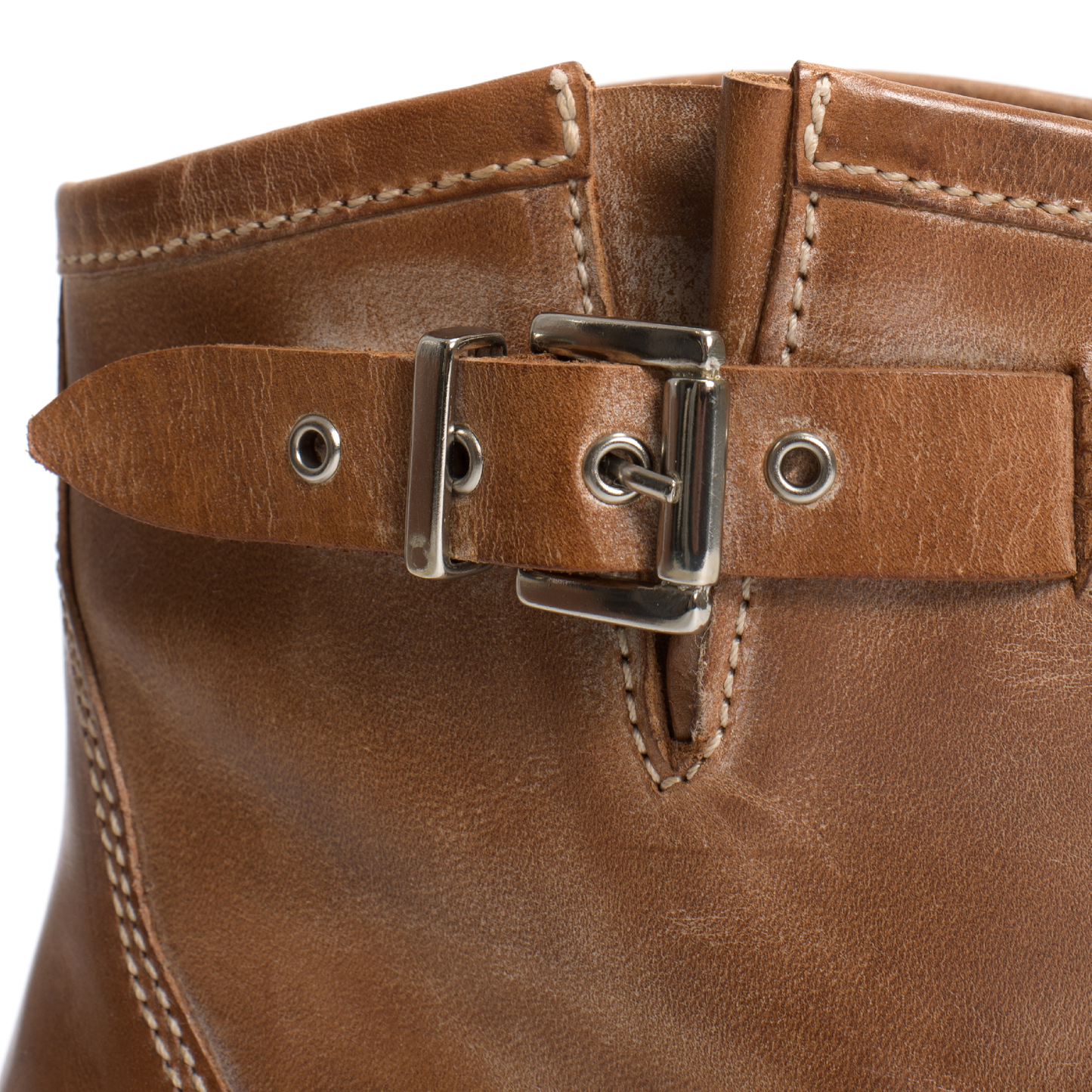 Hunter Buckle Støvle, Dark Tan