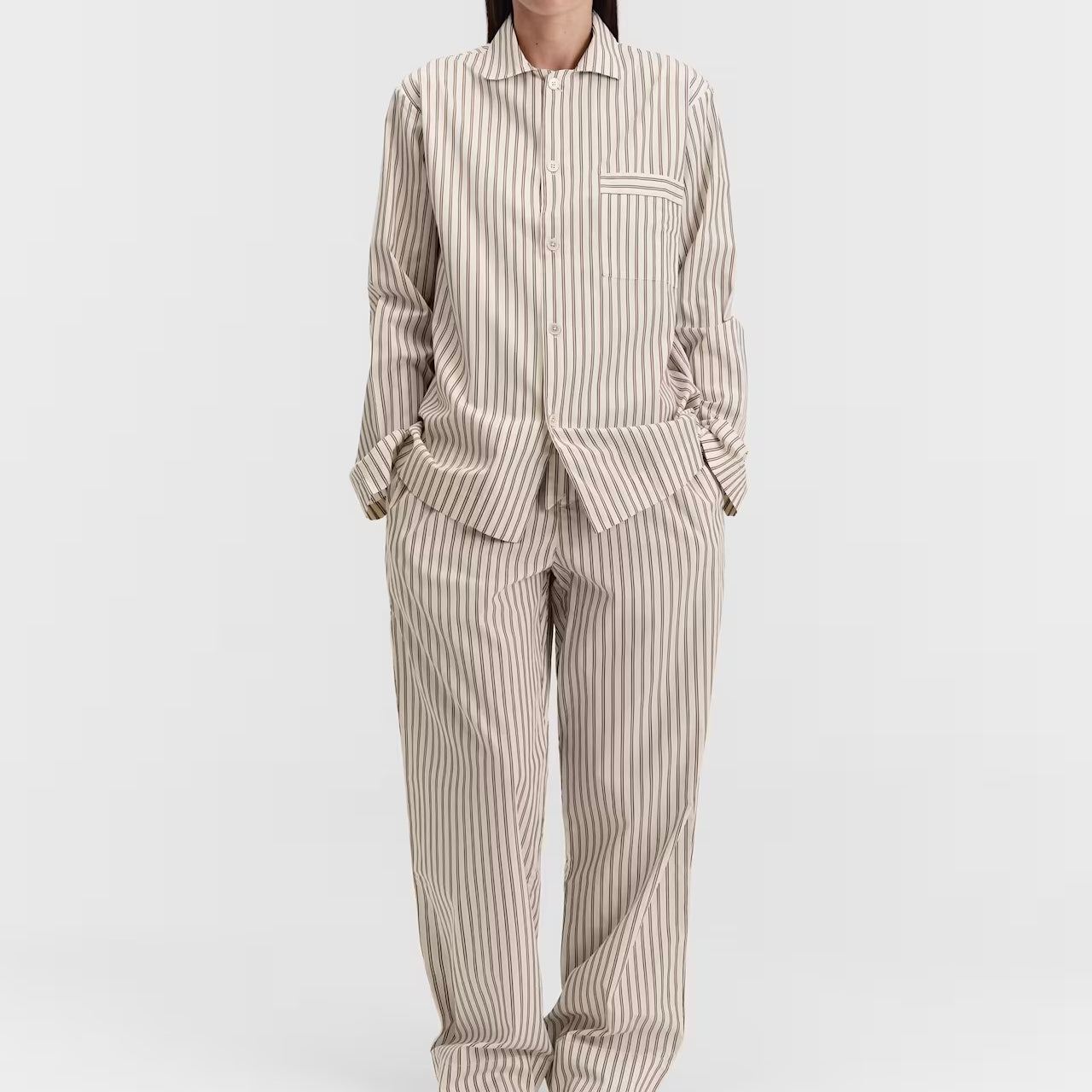 Poplin Pyjamas Shirt, Hopper Stripes