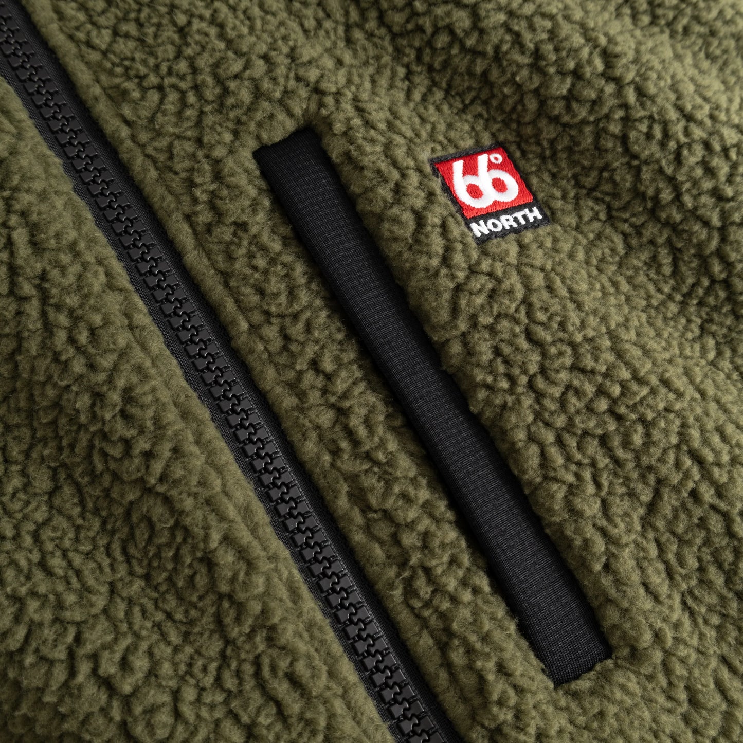 Tindur Shearling Vest, Winter Moss