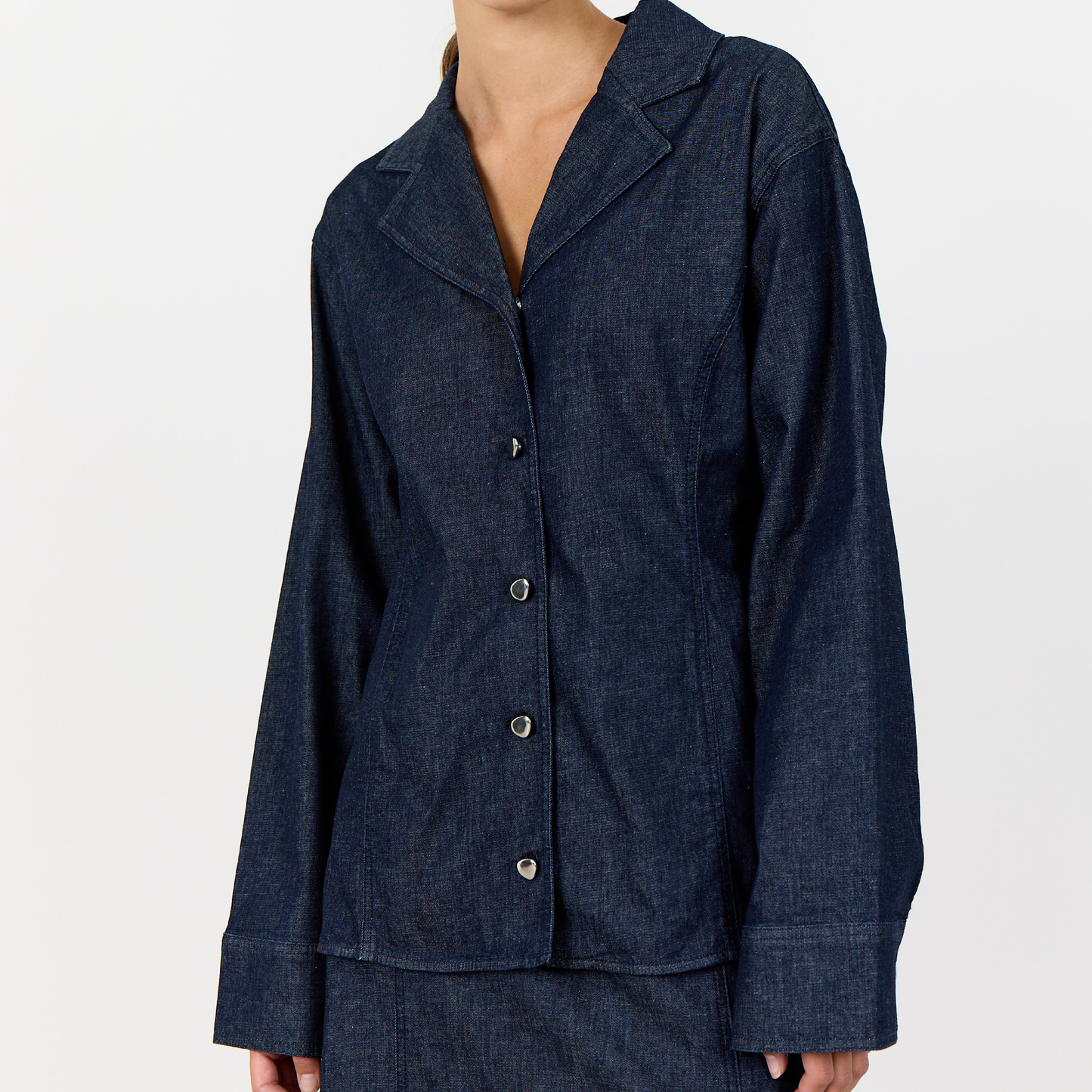 Nuri 1 Jakke, Denim Blå