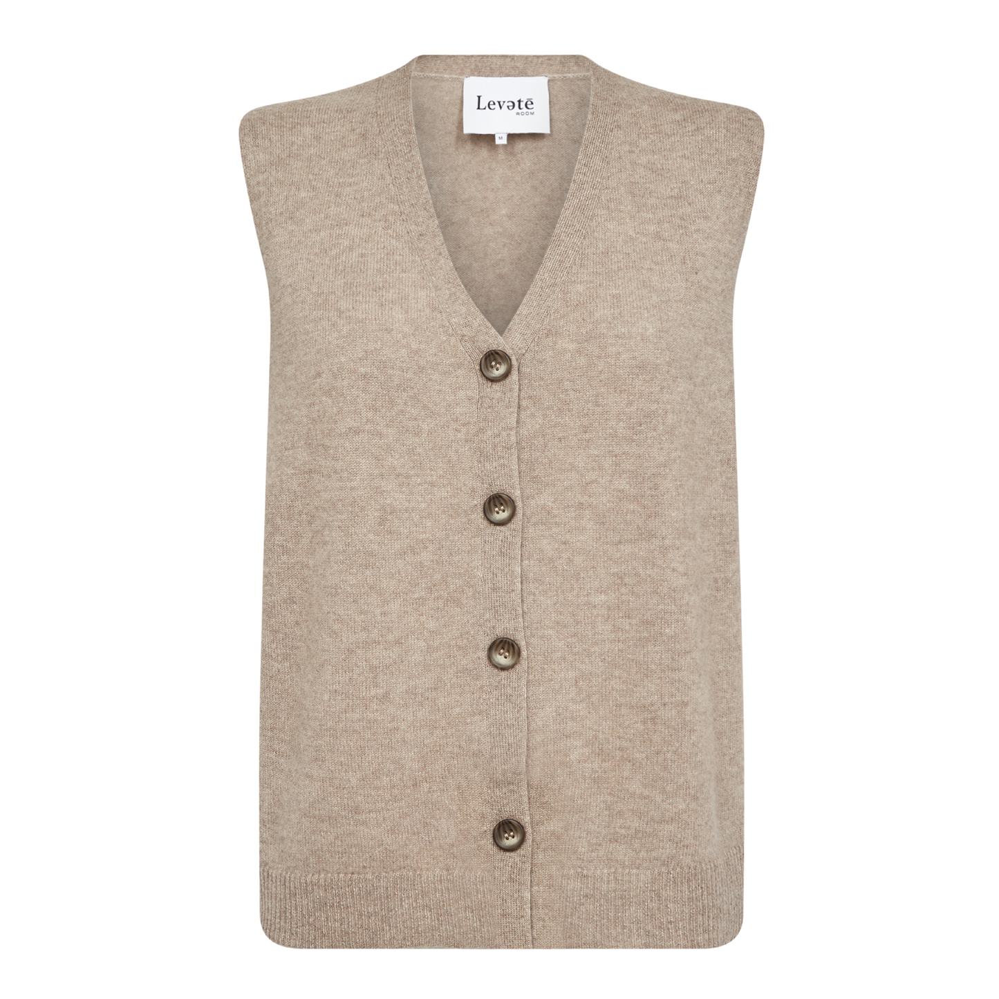 Eloise 10 Cashmere Vest, Aluminum Melange