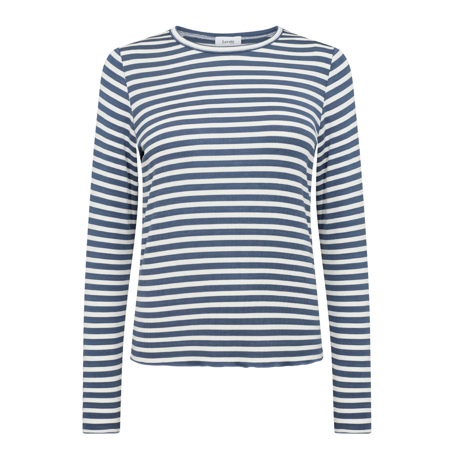 Ika 11 Bluse, Blå/Off White