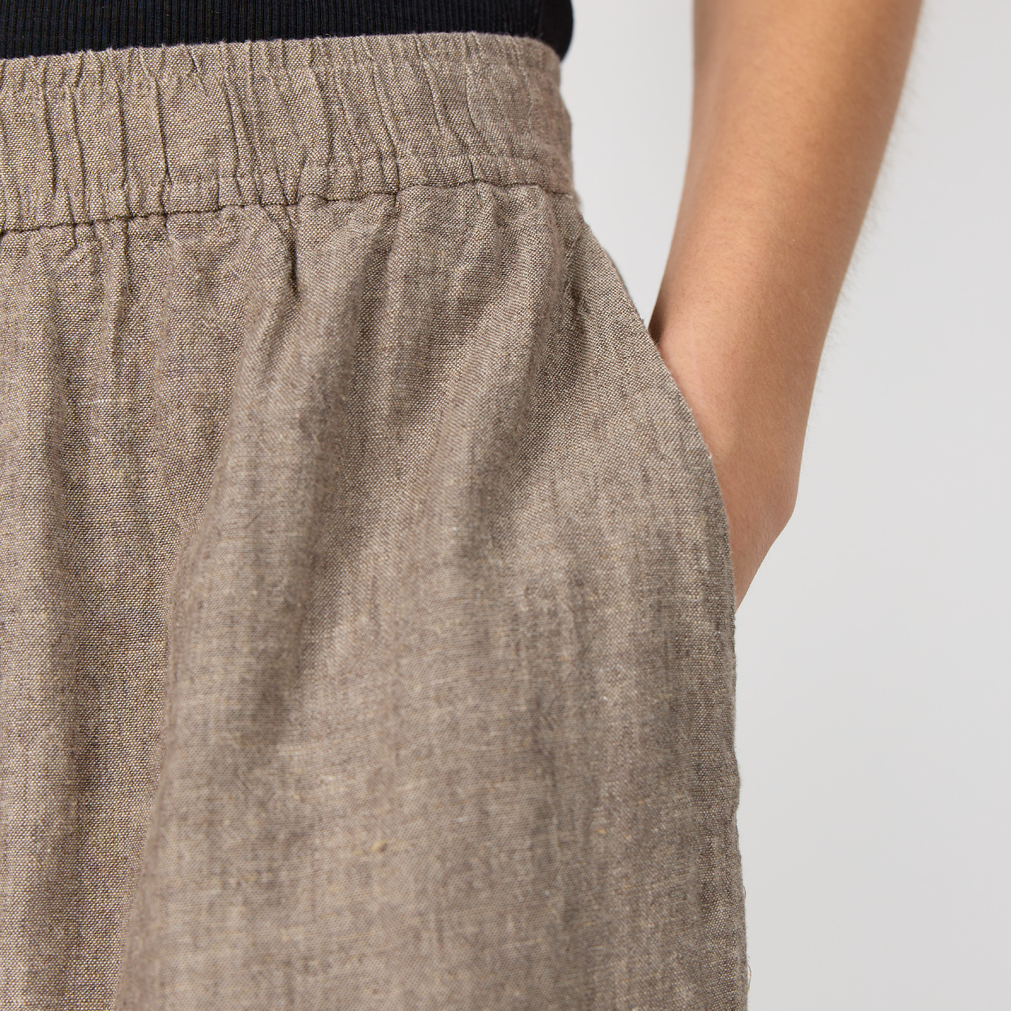 Naja 29 Shorts I Hør, Falcon Melange