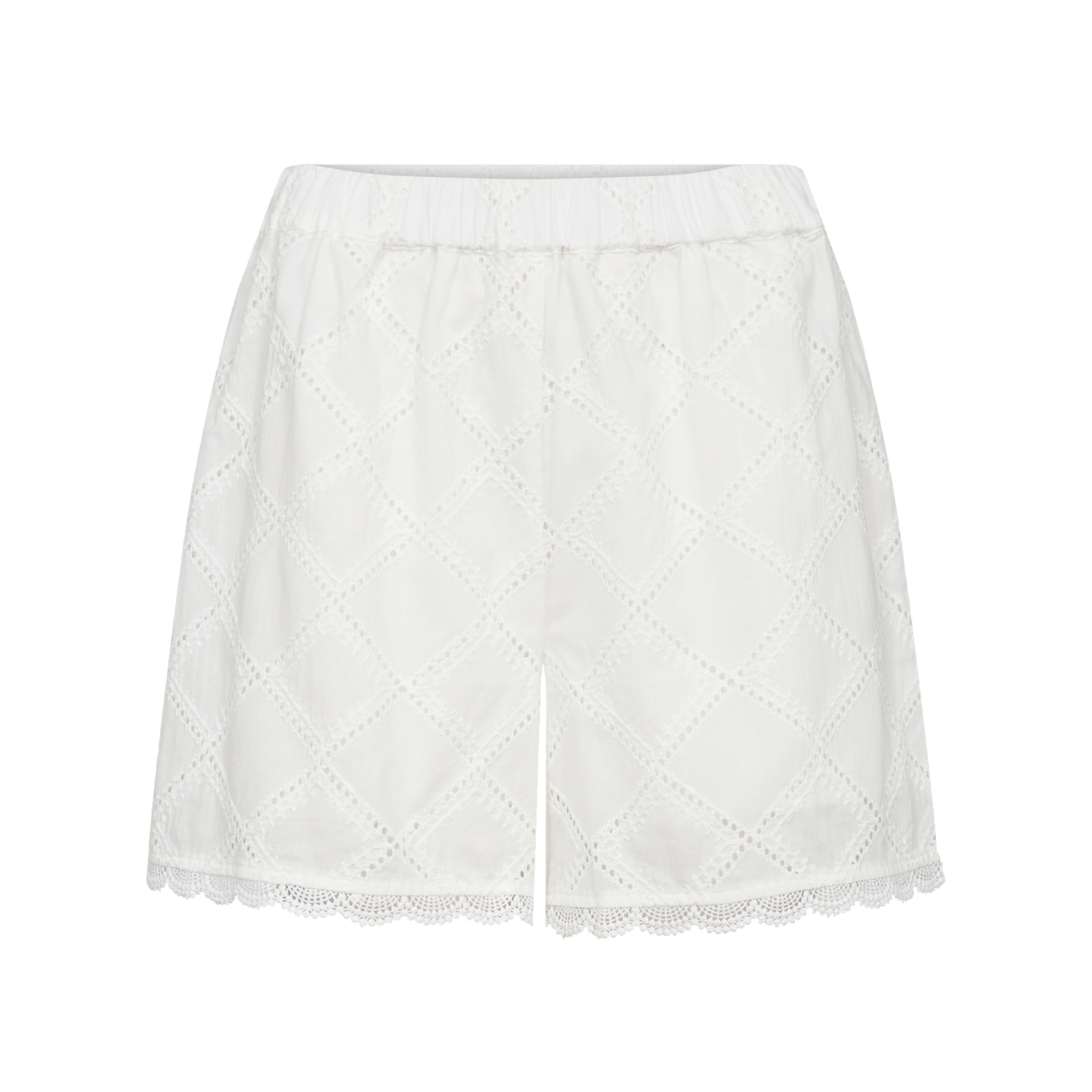 Row 3 Shorts, Hvid