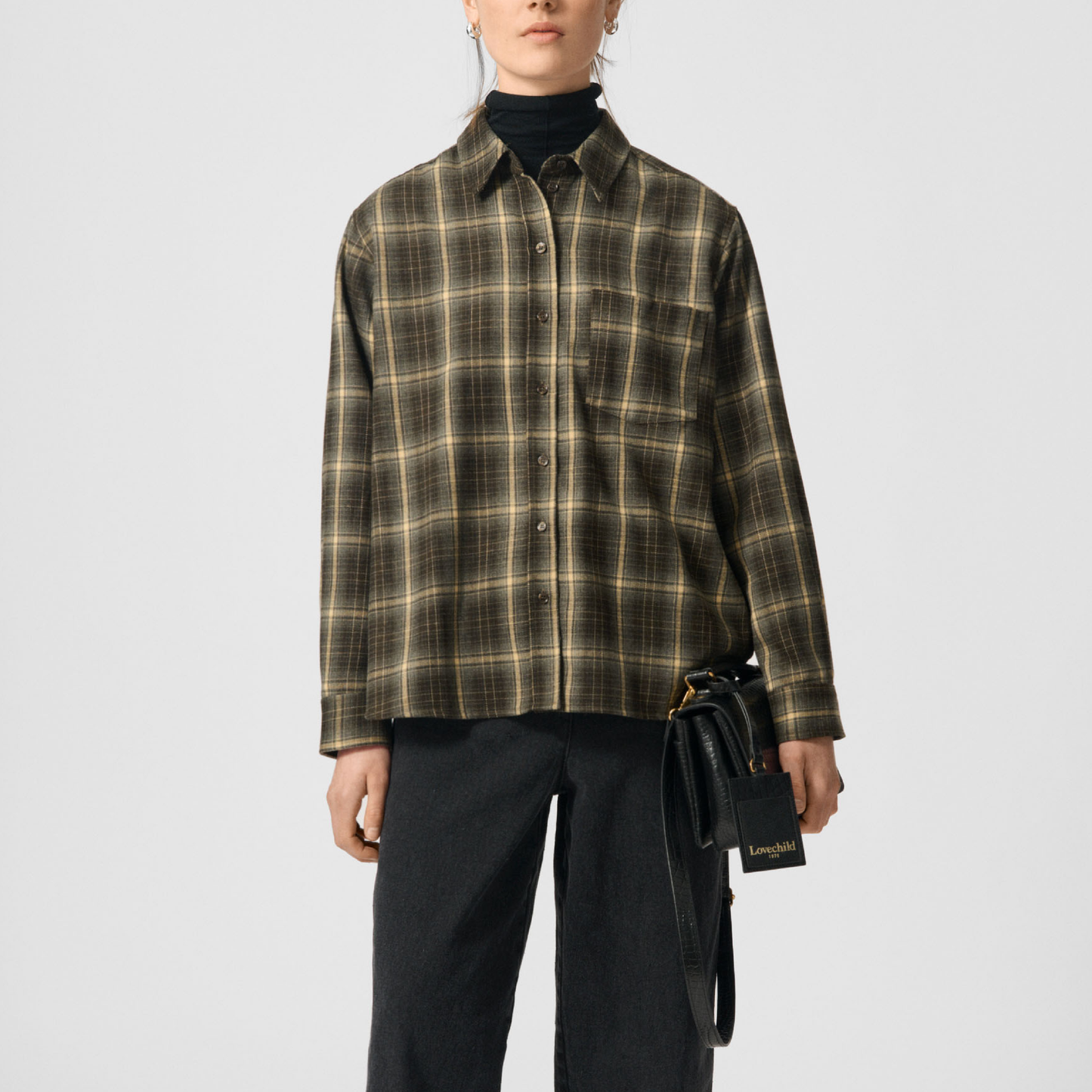 Elotta Shirt, Green Multi Check