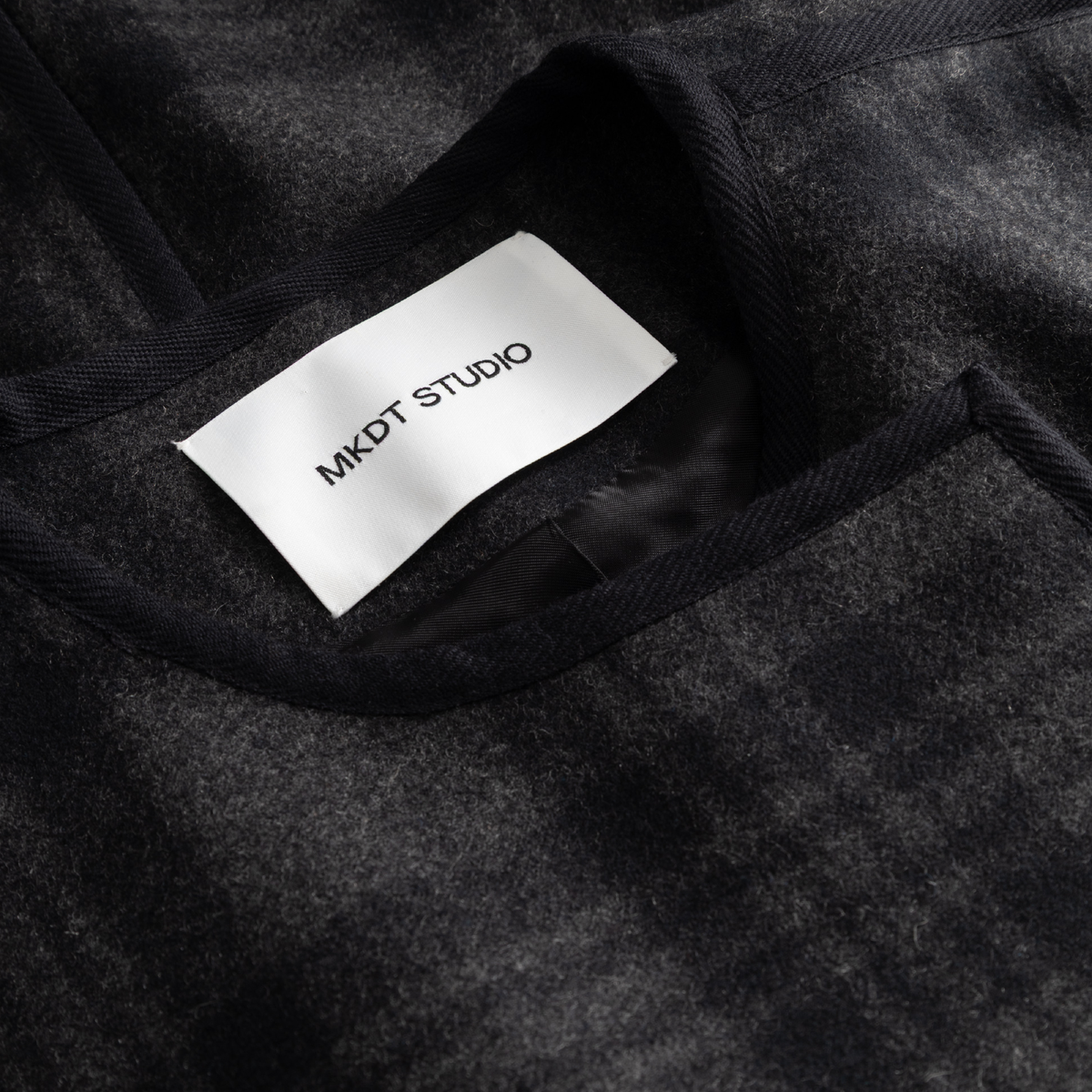 Caspia Check Coat, Black