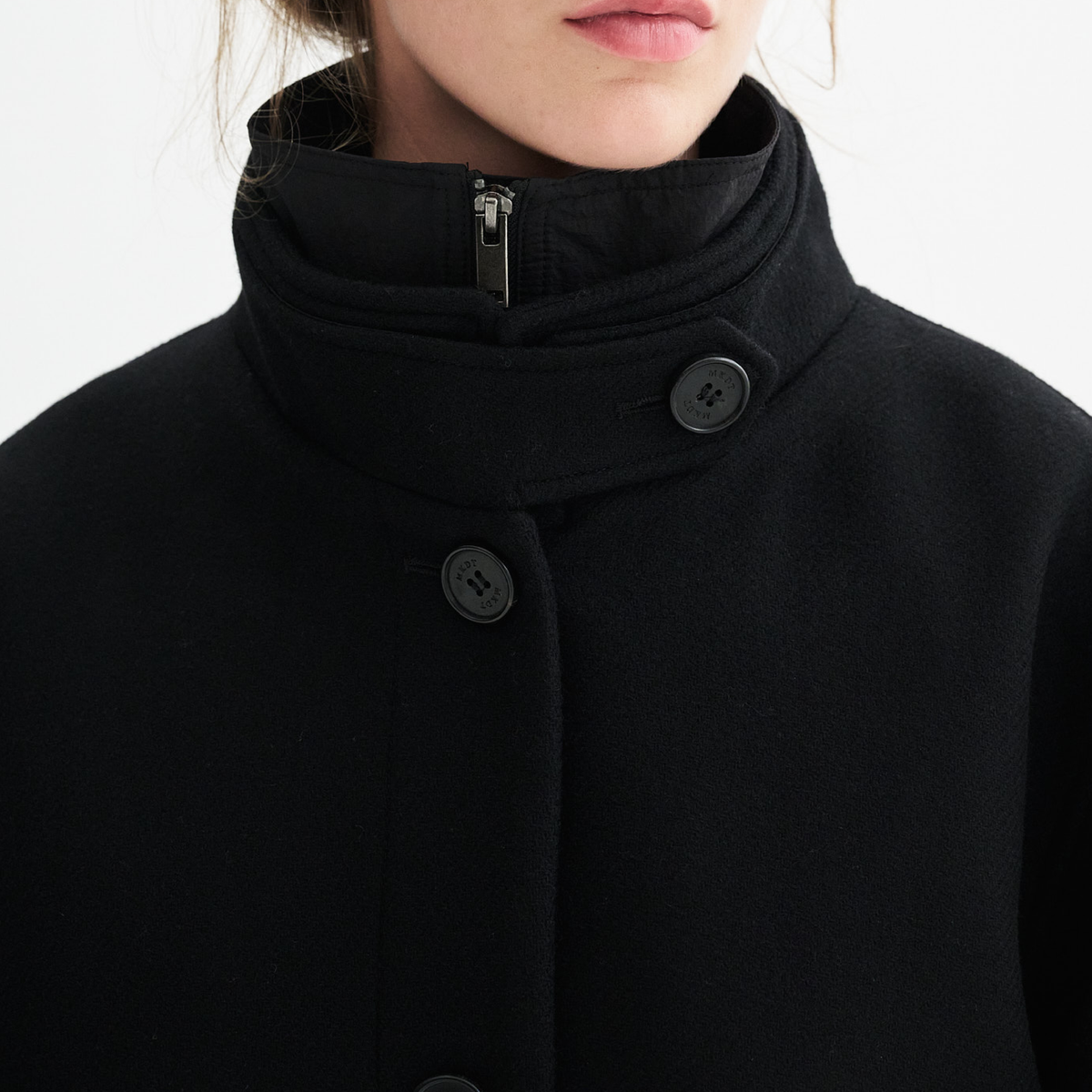 Julia Wool Coat, Black