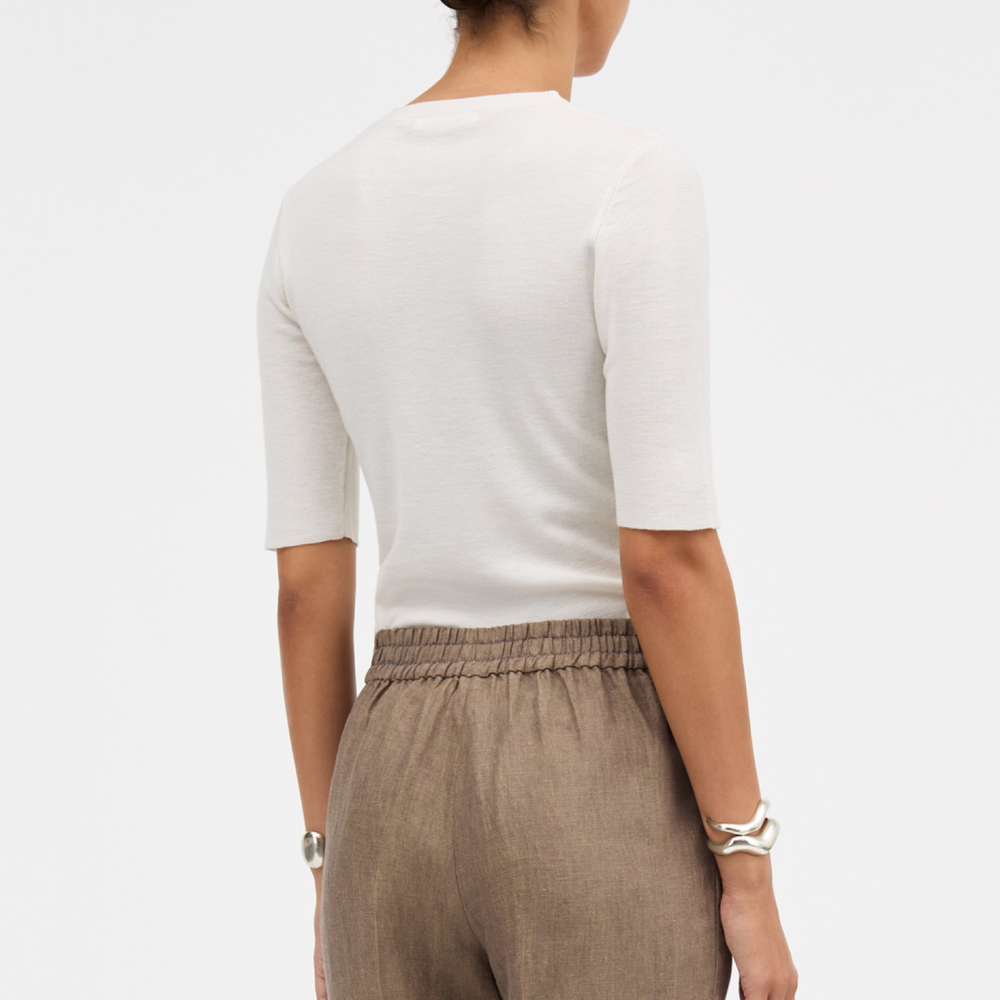 Kamina Merino T-shirt, Ivory