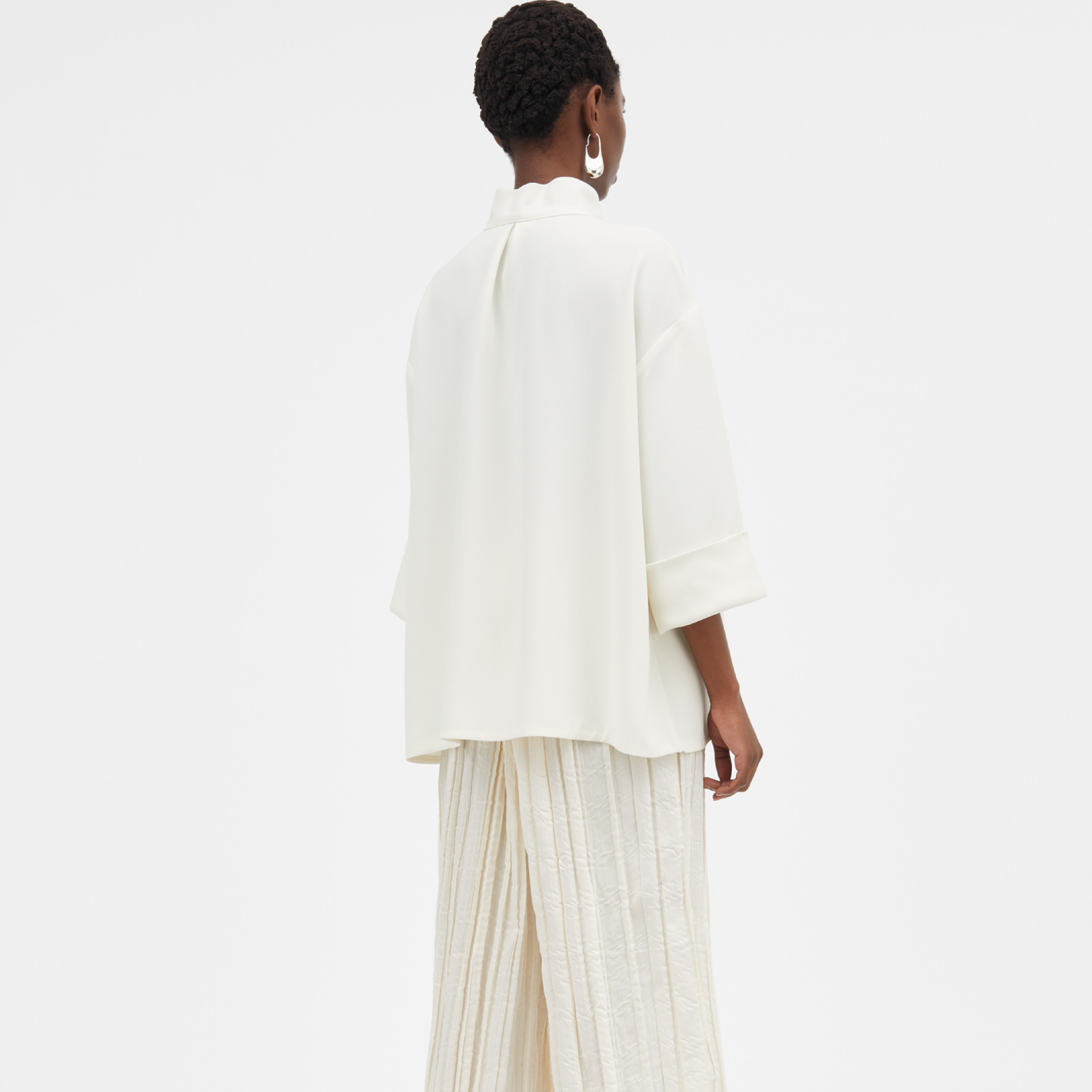 Siva Crepe Georgette, Ivory