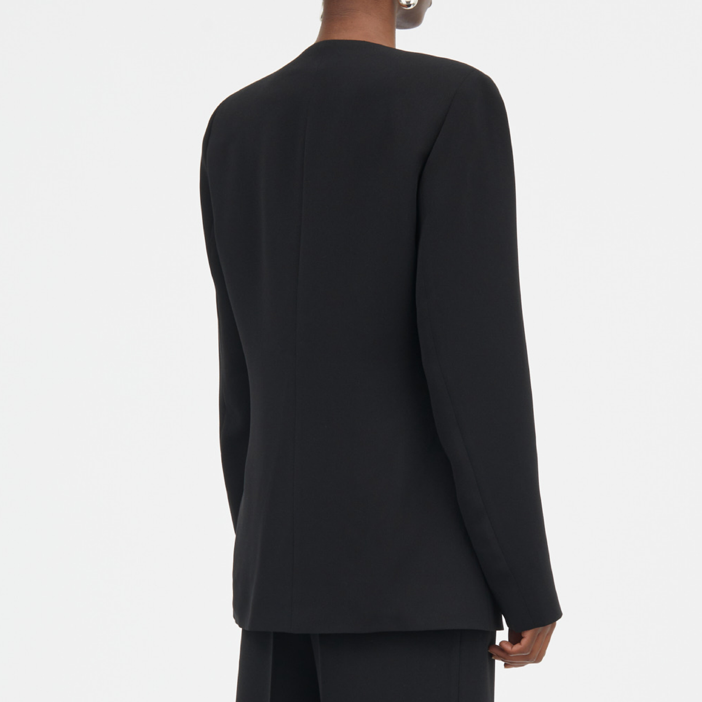 Jute Crepe Georgette, Black
