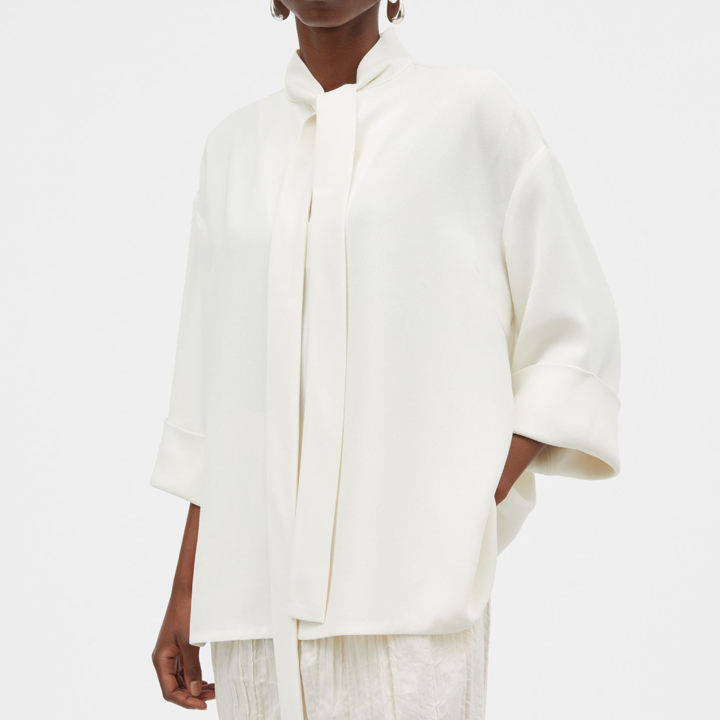 Siva Crepe Georgette, Ivory